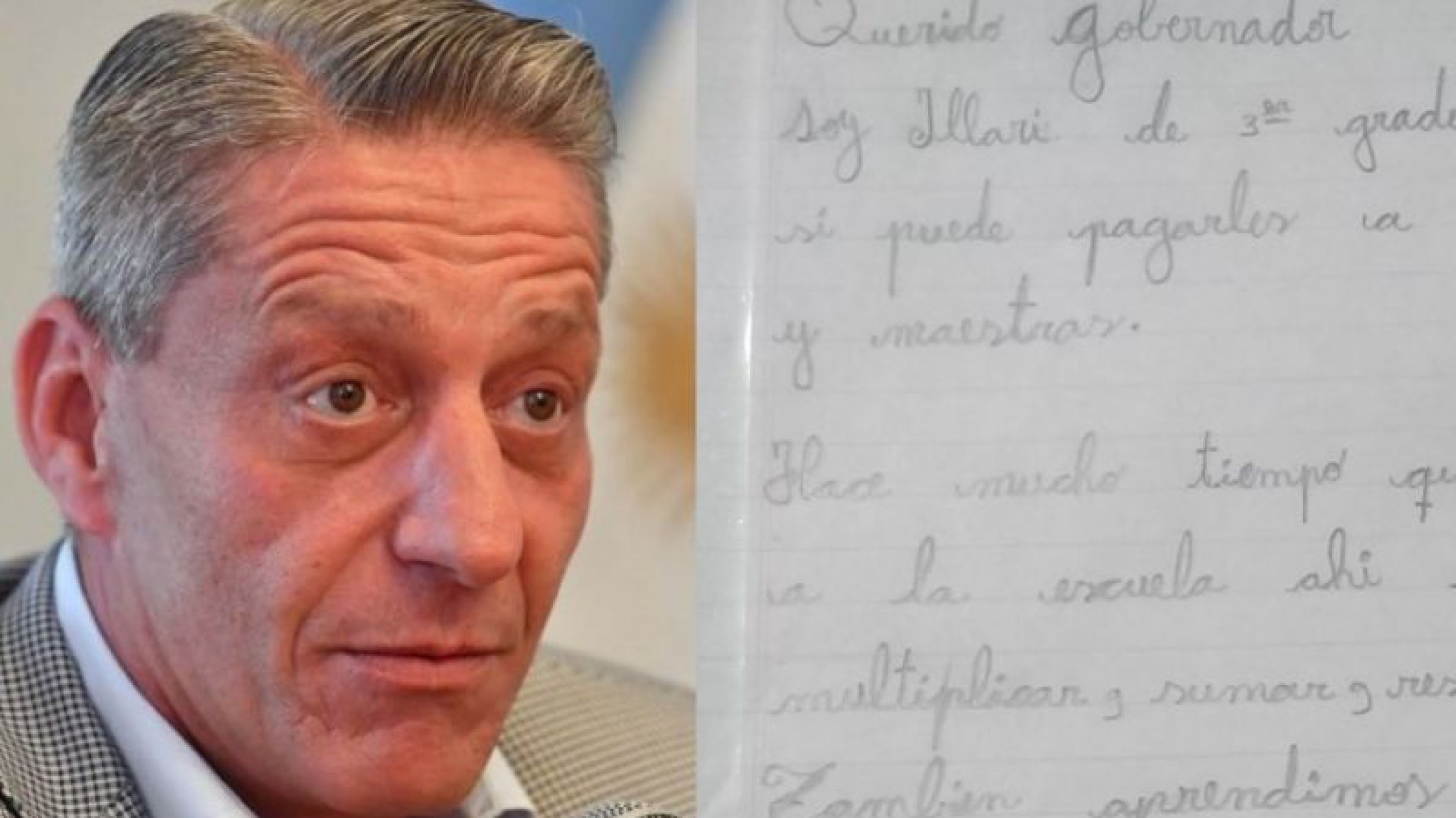 La llamativa carta que una niña escribió a Arcioni se hace viral en las redes