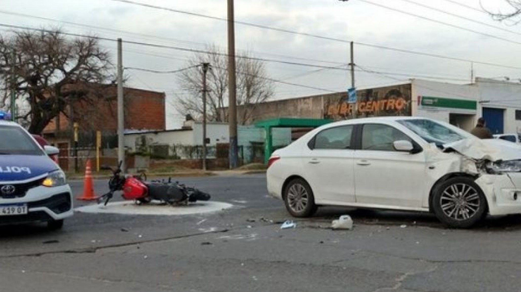 Así murió un motociclista tras un impactante choque