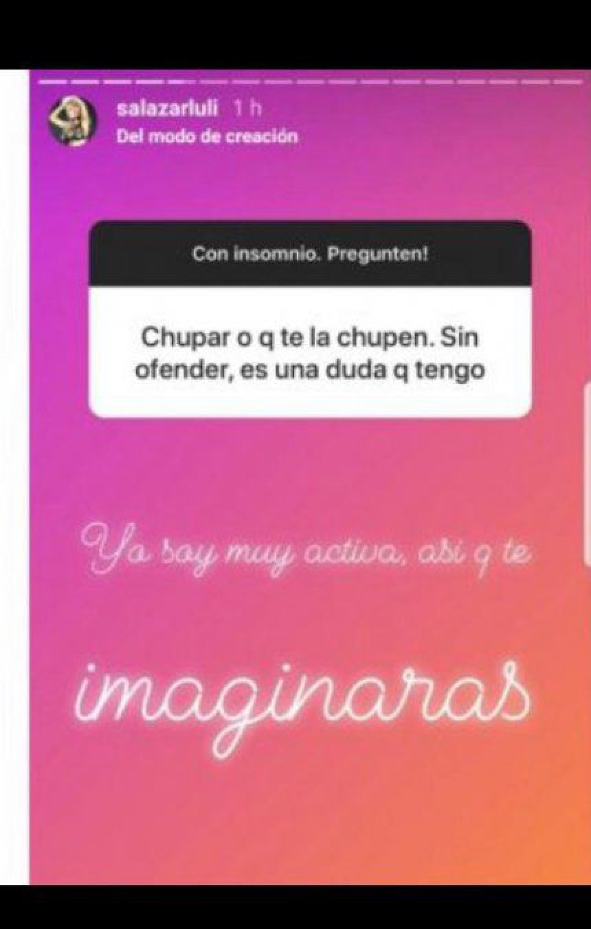 Luciana Salazar se destapó con confesiones hot