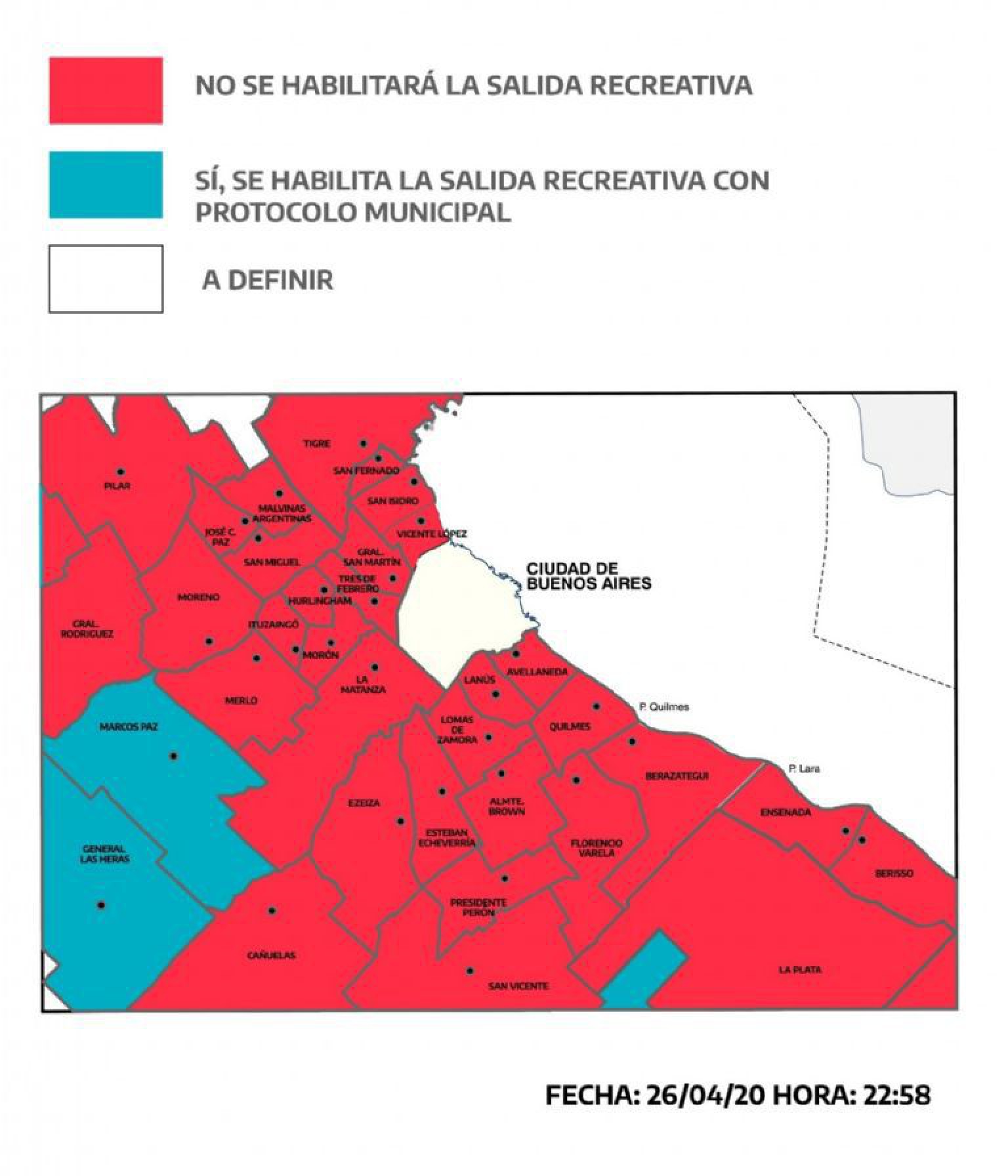 Axel Kicillof mostró el detalle del permiso de salidas en Buenos Aires