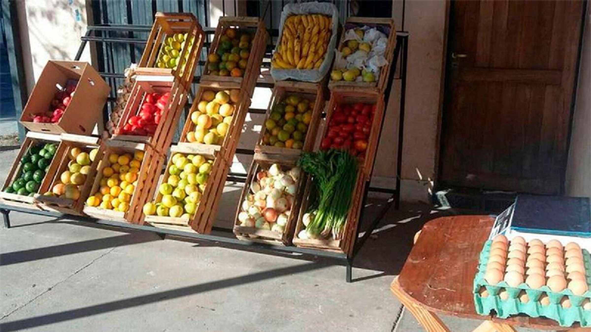 Joven utilizó el bono de $10.000 para abrir una verdulería