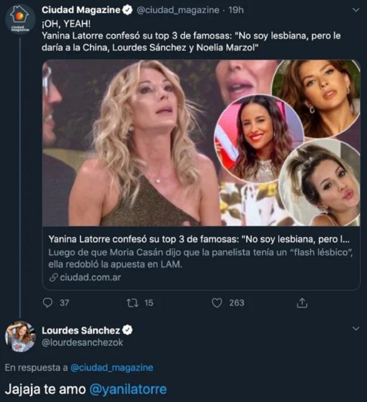 Yanina Latorre confesó que “le daría” a Lourdes Sanchez ¡Mirá lo que le contestó!