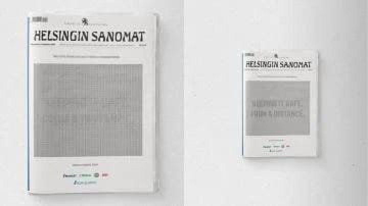 Distanciamiento social: Diario concientiza con una ilusión óptica