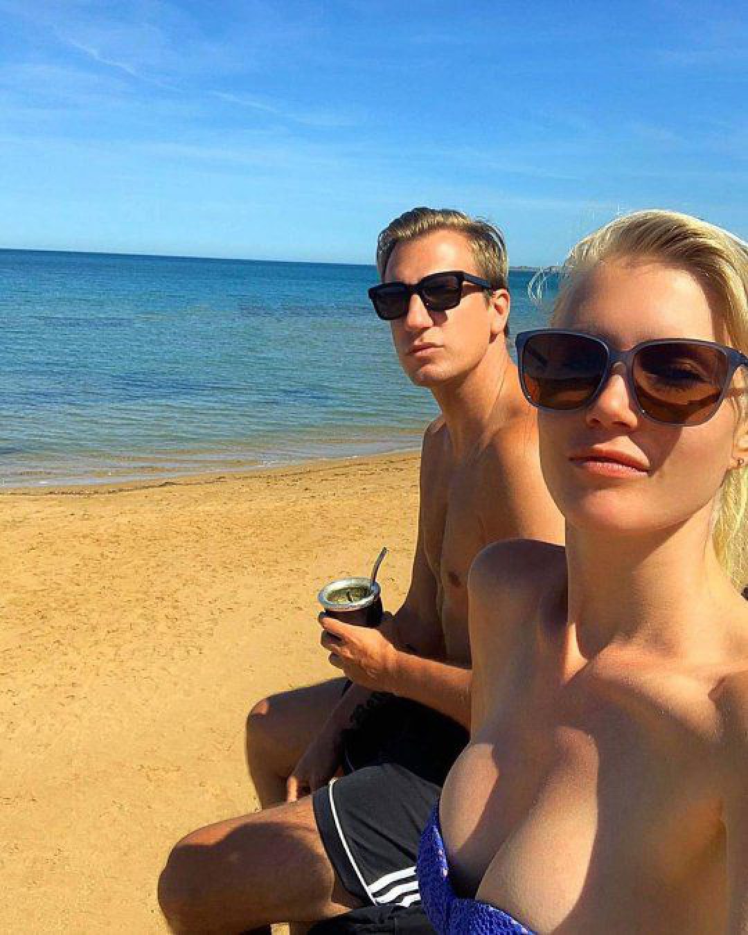 La osada foto que eligió Maxi López para saludar a su novia en su cumpleaños