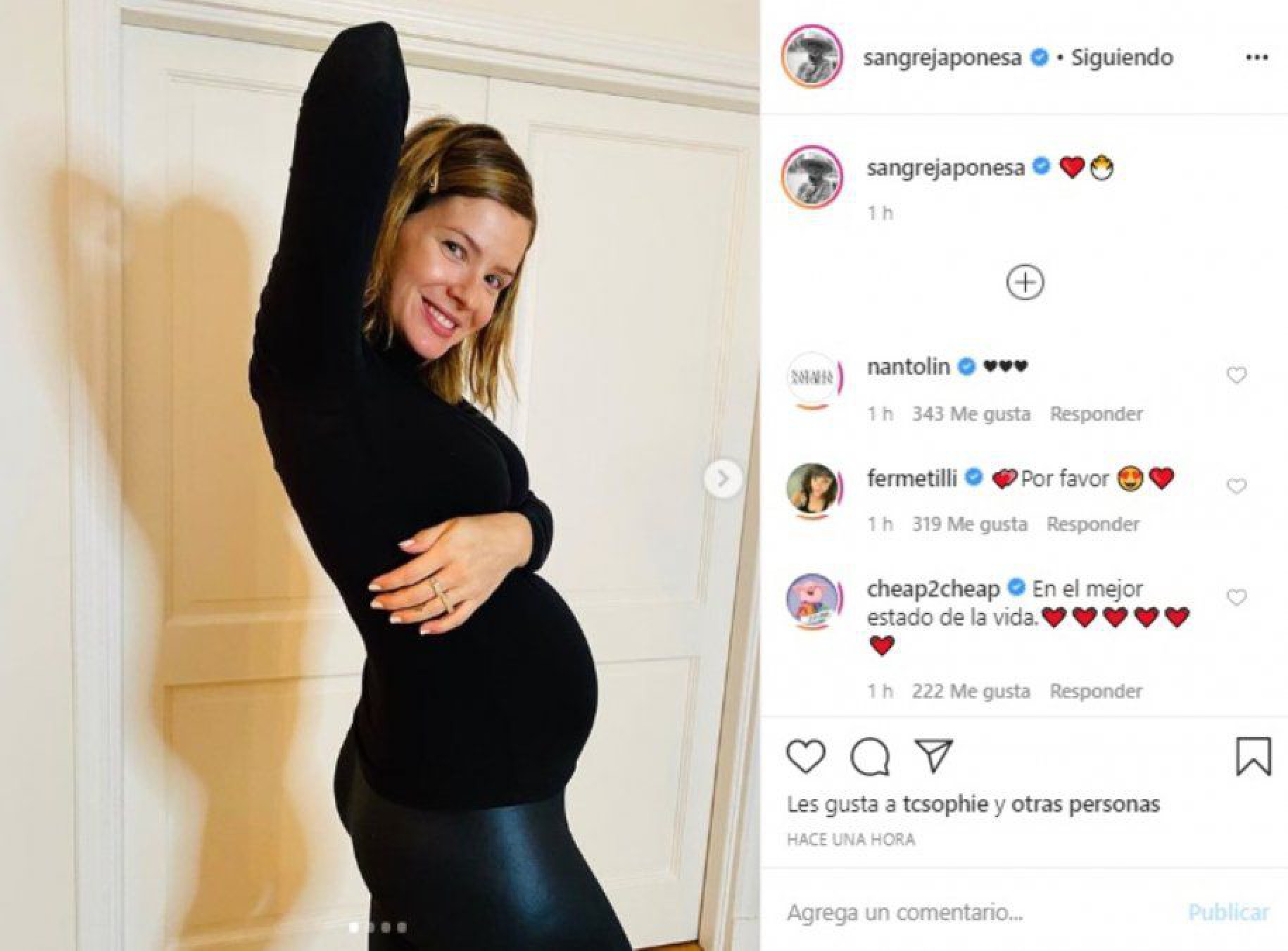 La China Suárez mostró el avance de su embarazo ¡Panzota!