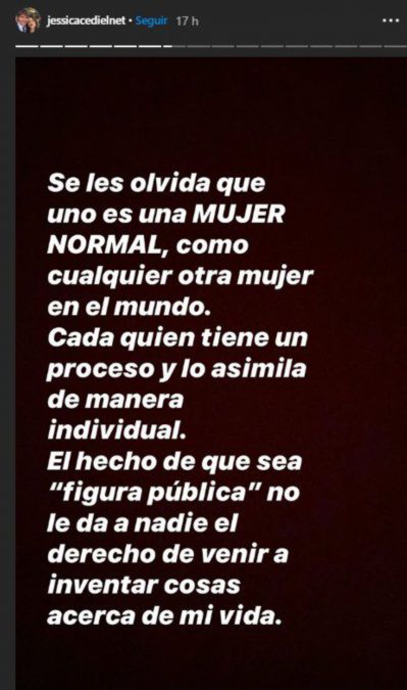 Jessica Cediel se cansó de la prensa y lanzó un furioso mensaje