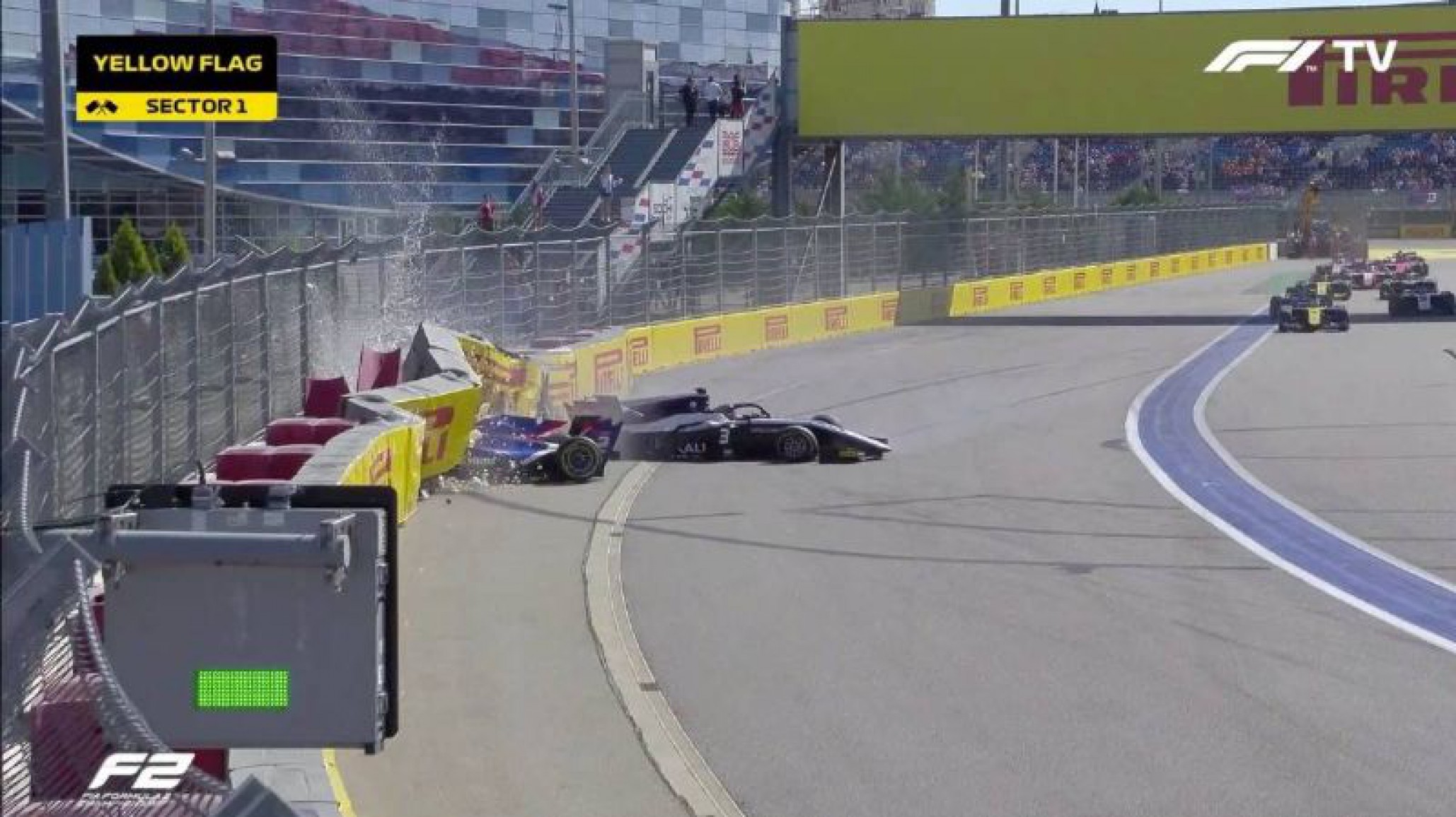 Desgracia con suerte: Accidente en Fórmula 2 deja a dos pilotos hospitalizados