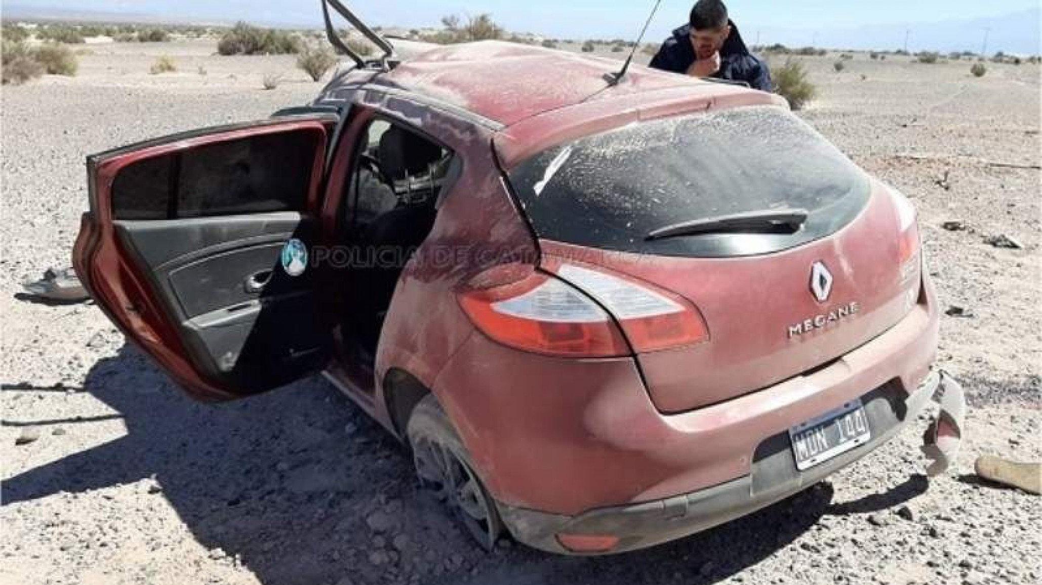 Trágico accidente: perdió el control de su auto, volcó y falleció