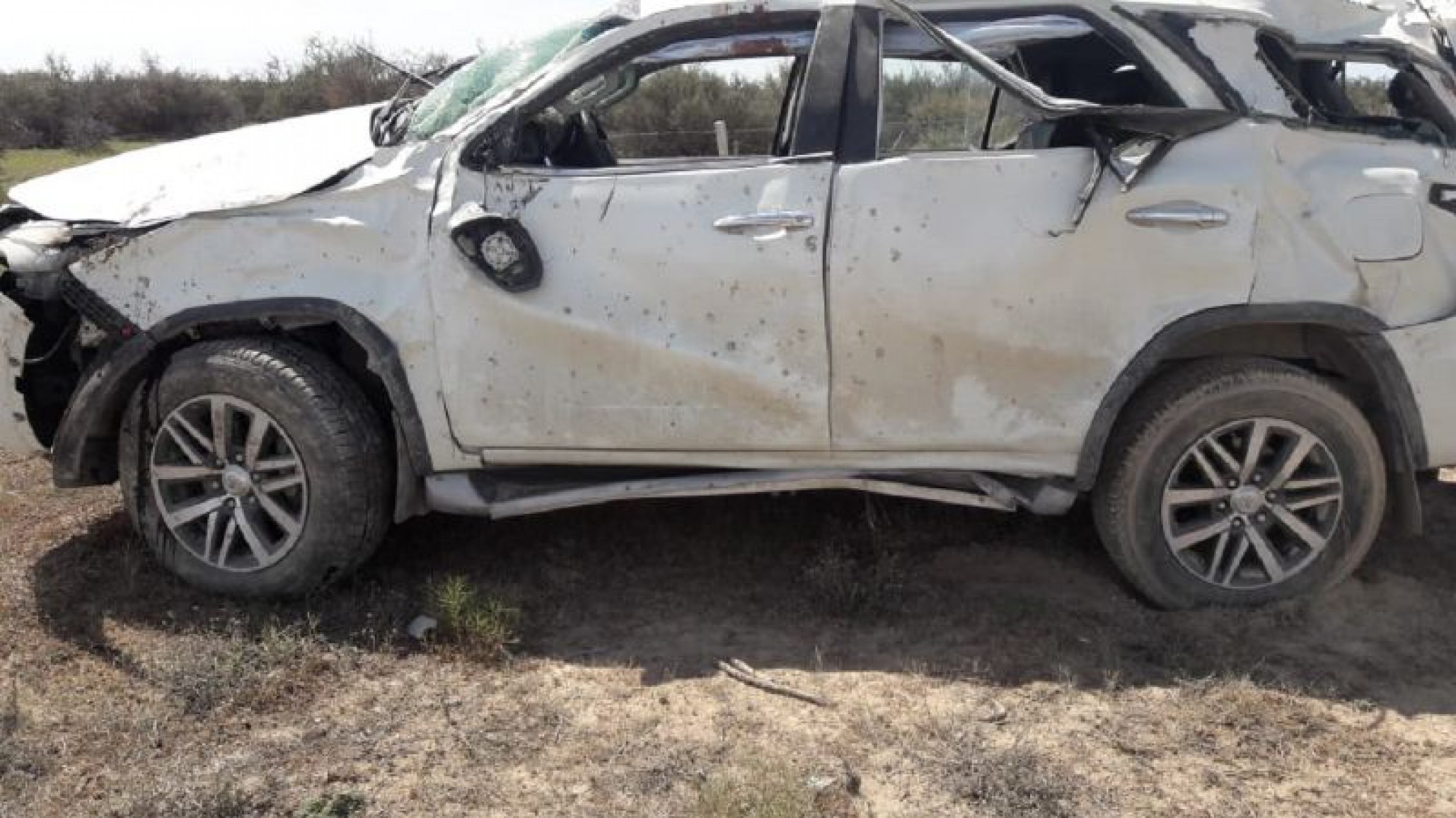 Accidente en Punta Tombo: Violento vuelco de una camioneta