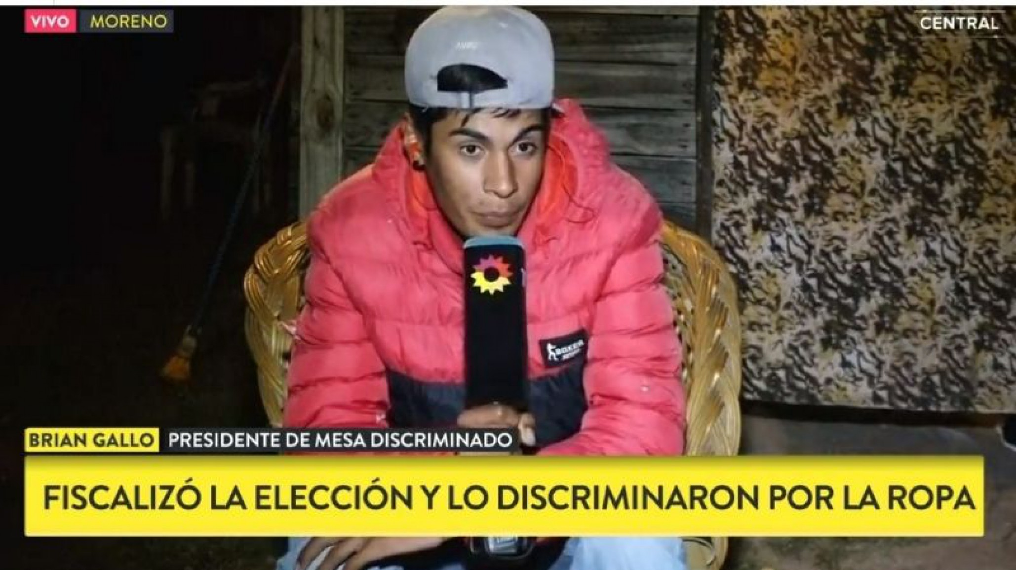 Brian, el Presidente de mesa discriminado habló “si anduviera robando no estaría viviendo así”