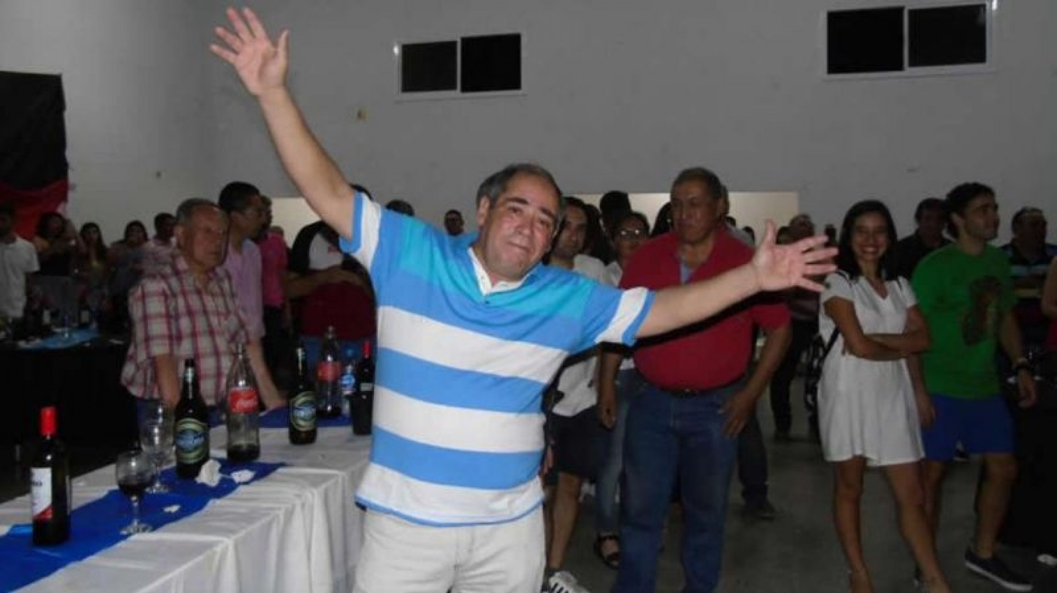 Ganó el Quini y festejó a lo grande