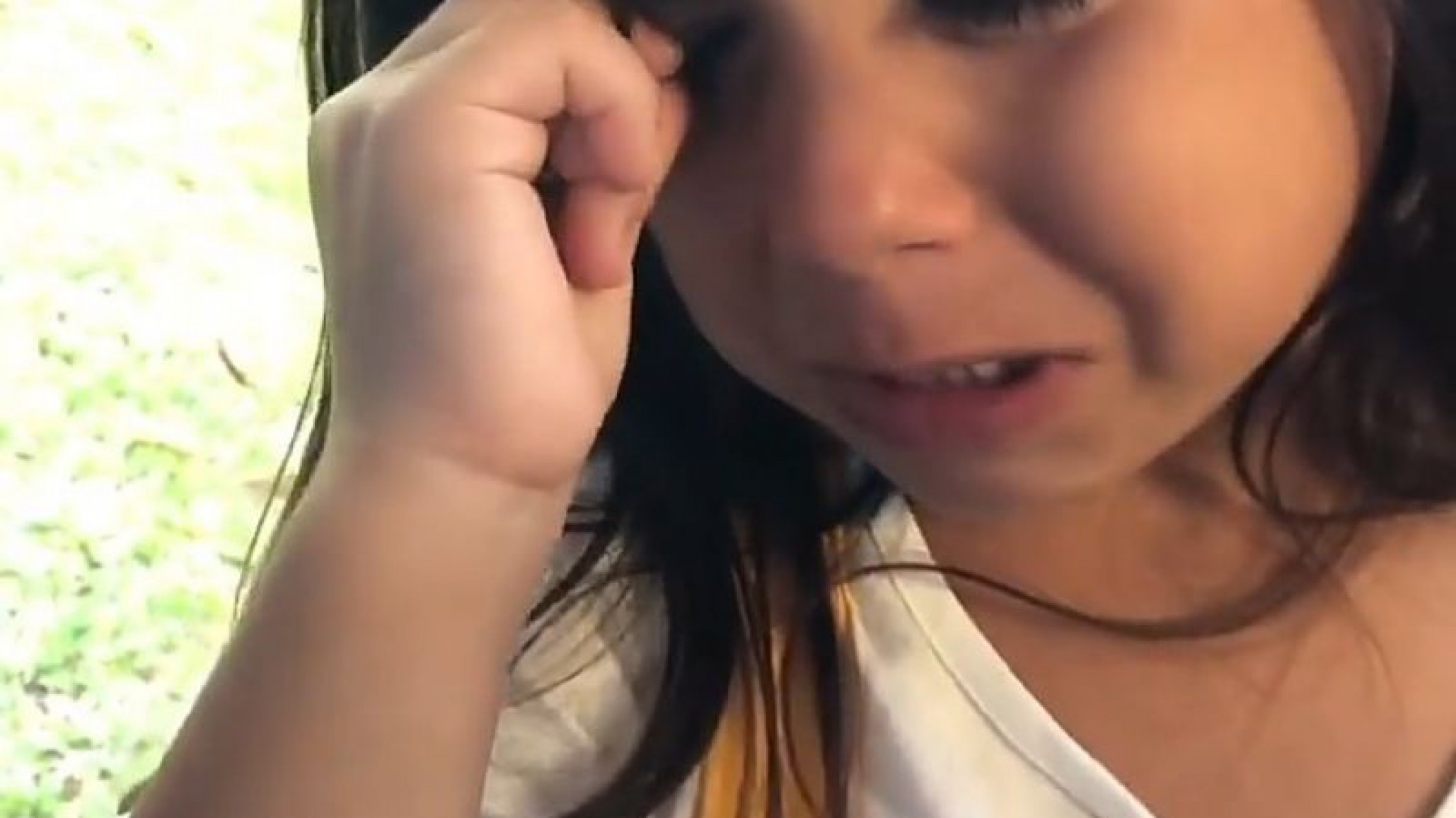 Cinthia Fernández y el desconsolado llanto de su hija: ”Un rato chiquito”