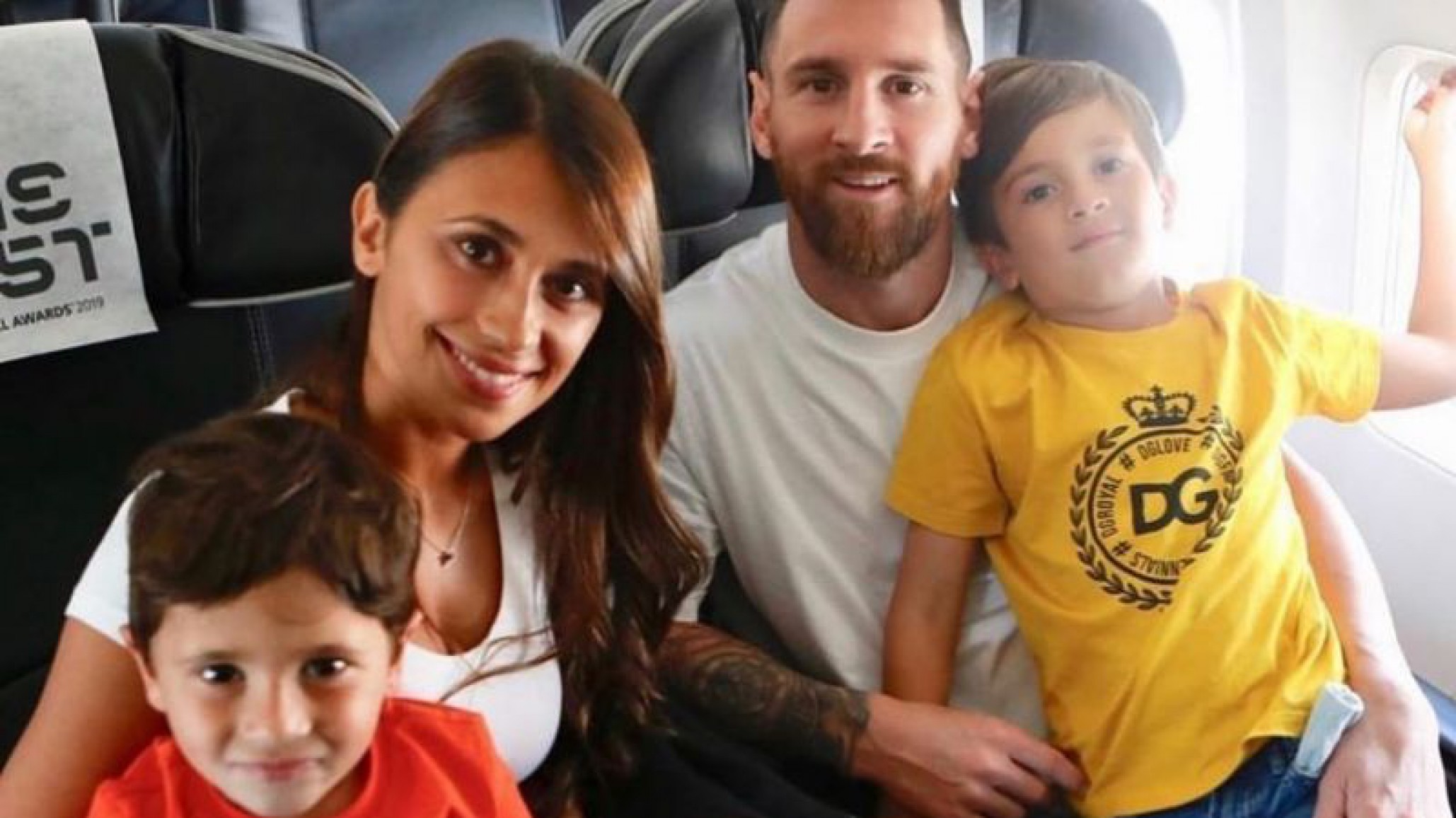 La familia Messi disfrutó de una noche de magia