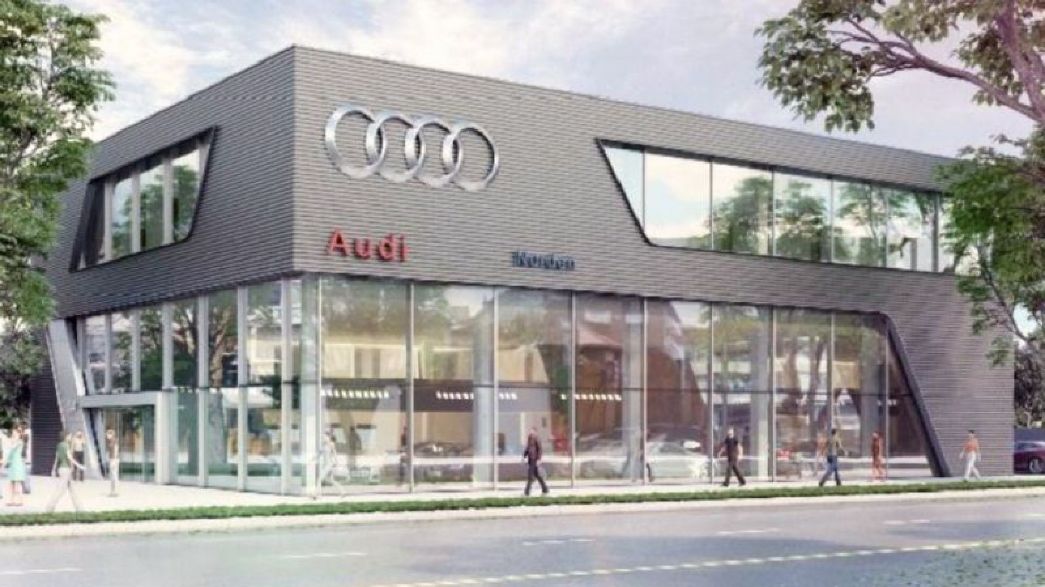 ¡Insólito! Una niña aburrida en una concesionaria raya varios autos de lujo