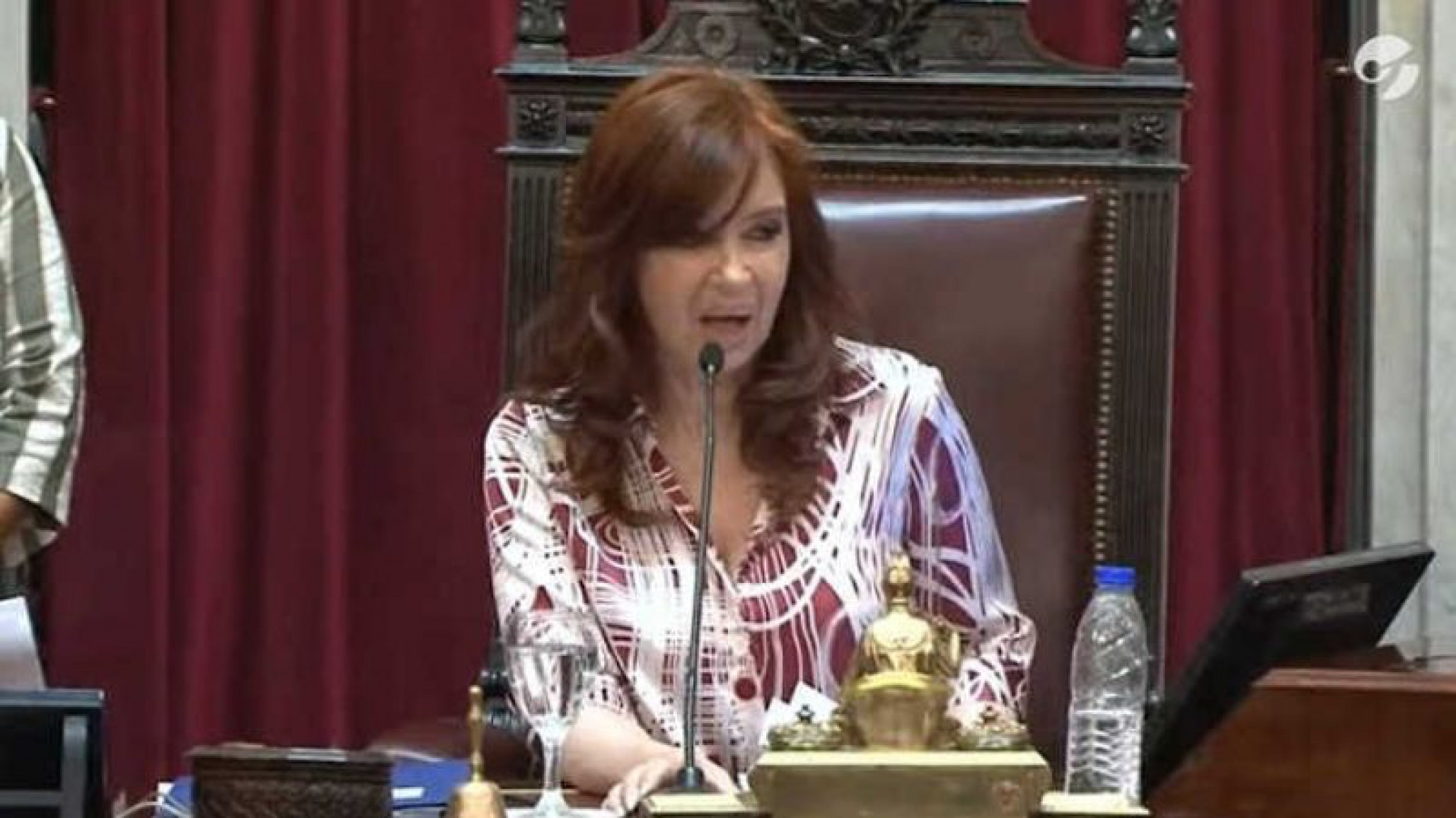 El picante cierre de Cristina Kirchner en el Senado: ”No sea amargo, senador”
