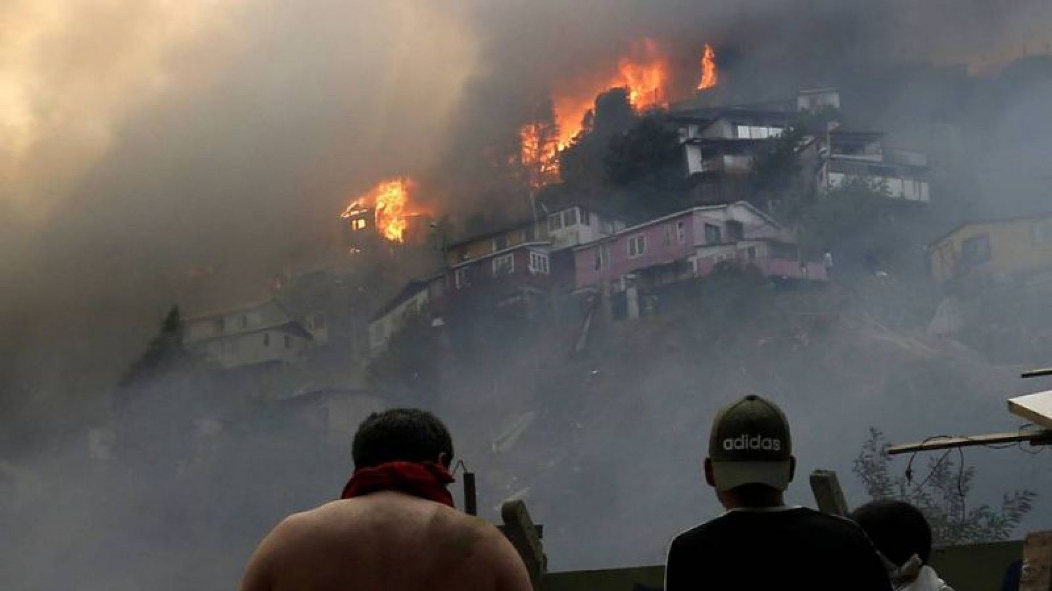 Valparaíso bajo fuego: Más de 200 casas consumidas por un incendio forestal, habría sido intencional