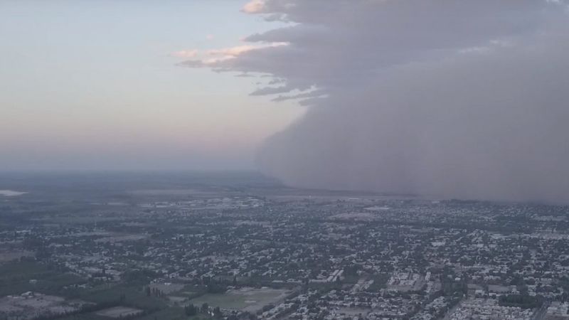 Video viral: La gigantesca tormenta de polvo que invadió la provincia de Mendoza en la víspera de Navidad
