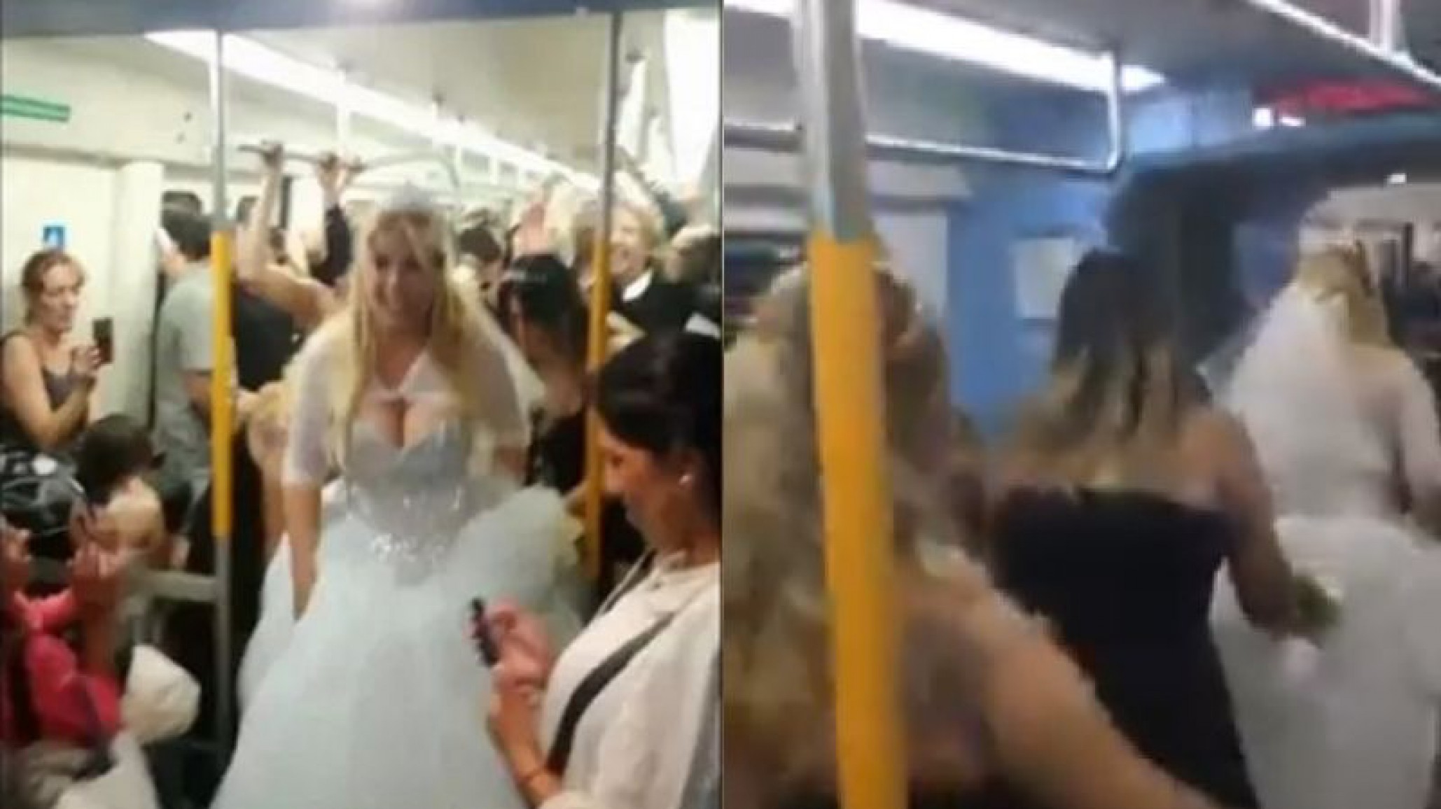 Casamiento insólito: mirá el video de cómo una pareja de novios acaparó el tren Sarmiento en Buenos Aires