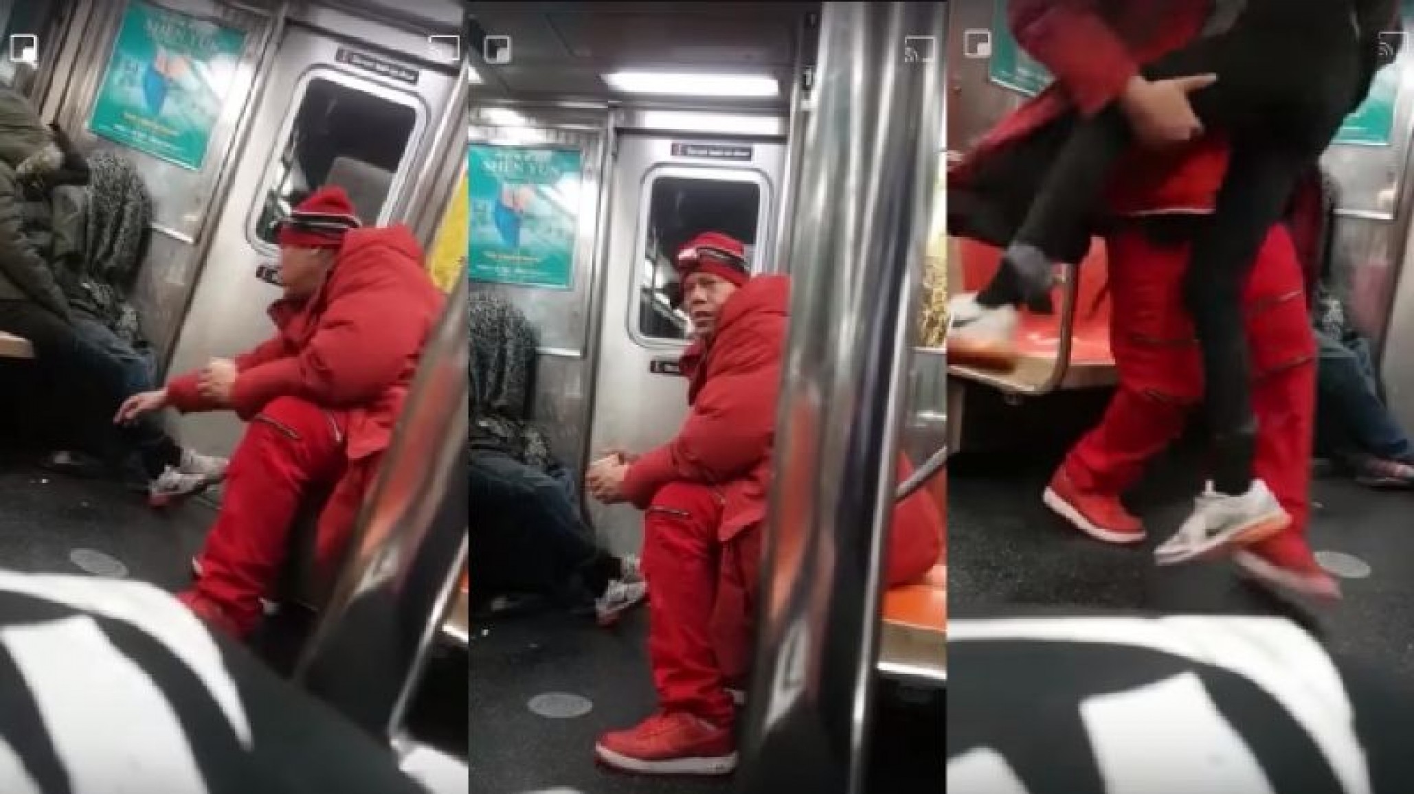 Impactante video: un hombre intentó secuestrar a una joven en el subterráneo de Nueva York