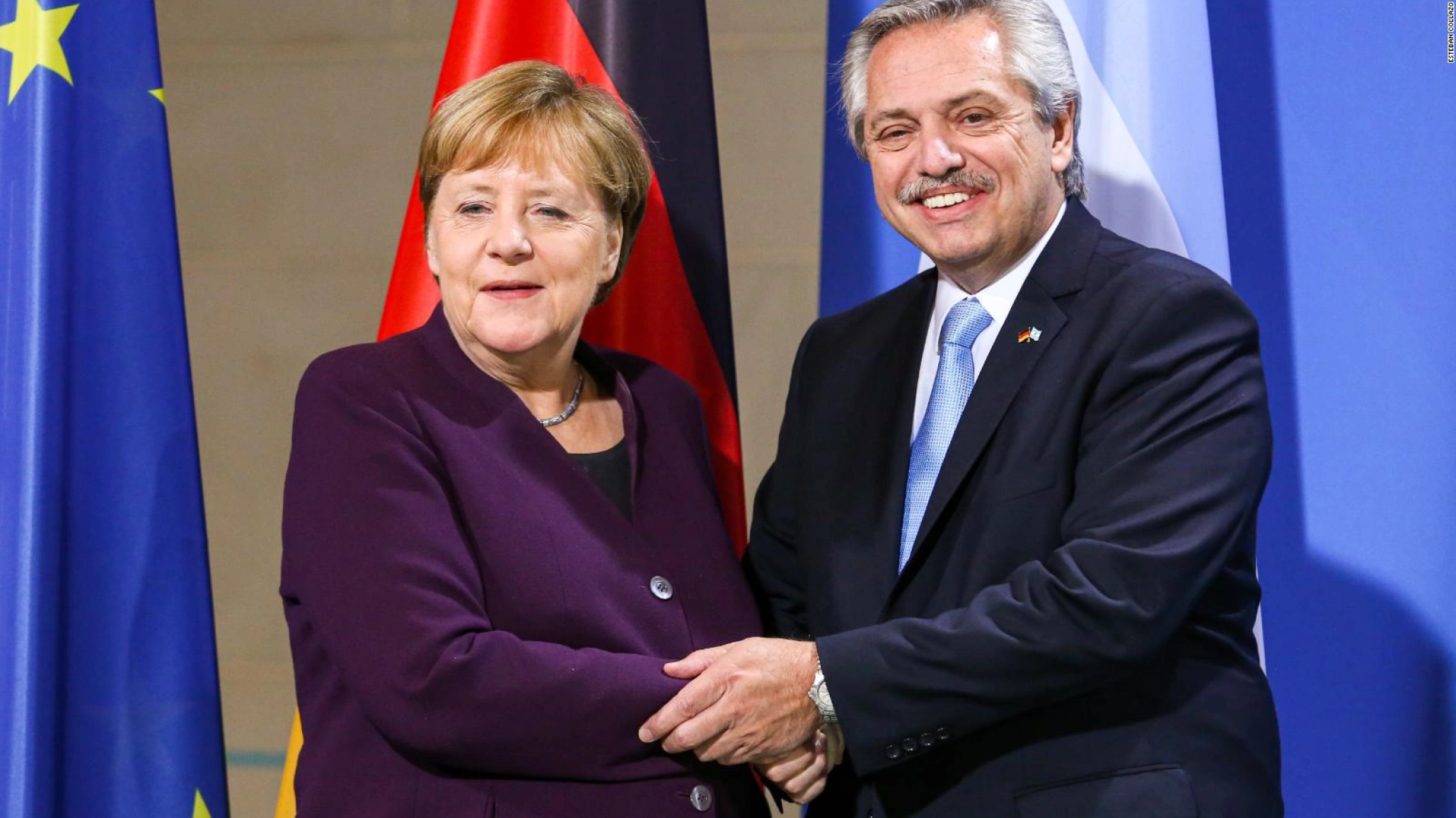 Alberto Fernández habló con Angela Merkel sobre la deuda