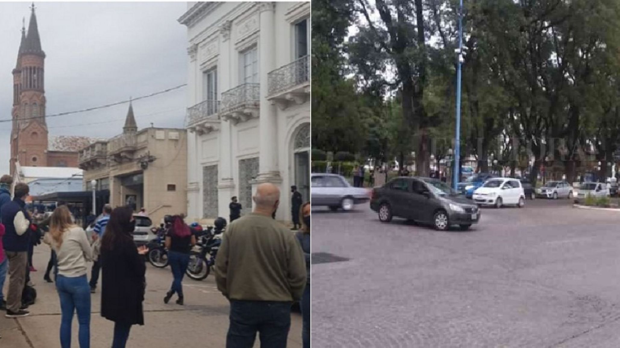 Comerciantes protestaron para que se levante la cuarentena