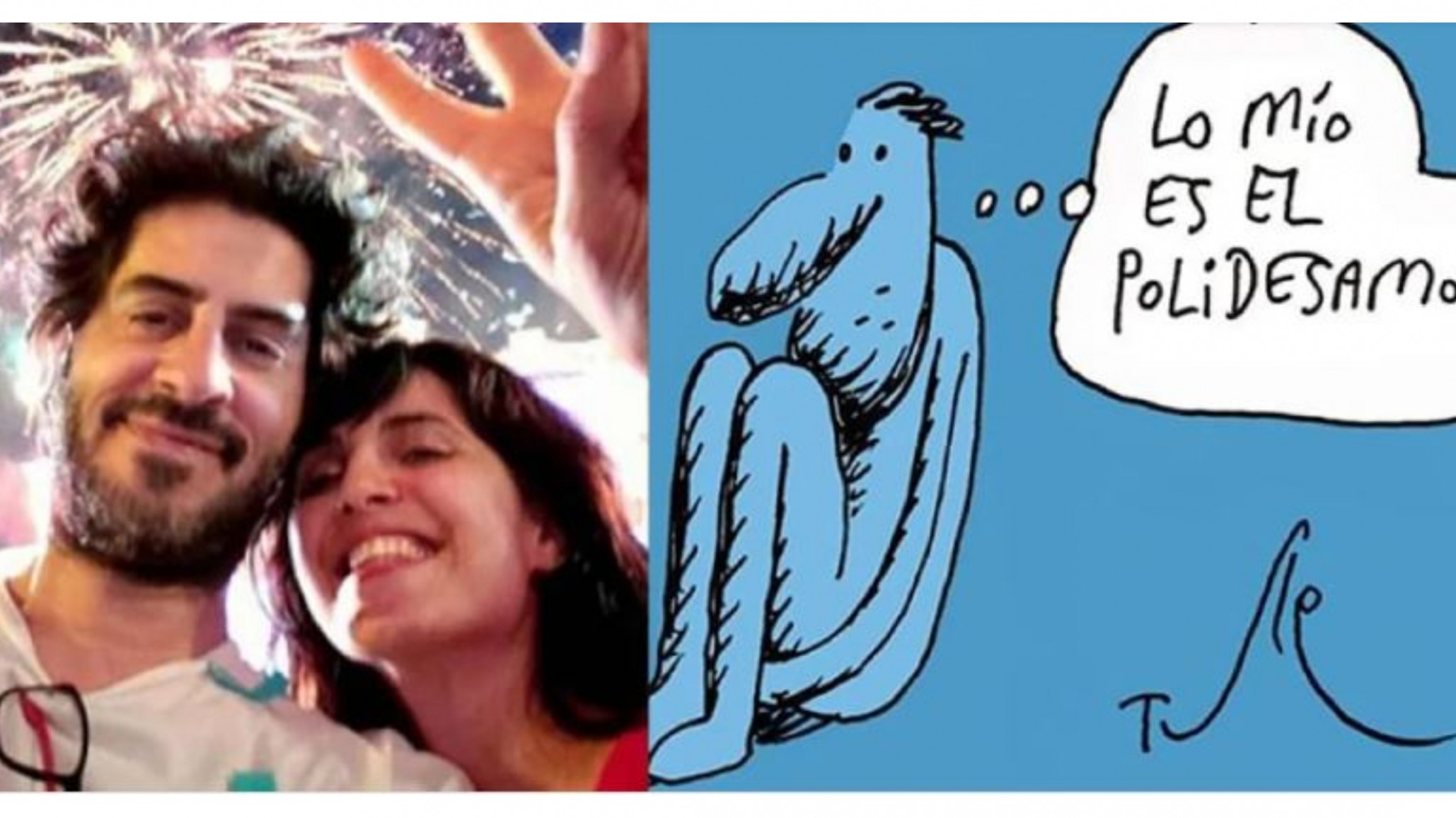 El dibujo de Tute al finalizar su relación con Julieta Diaz