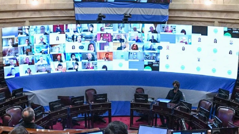 Sesión virtual del Senado: último simulacro para ajustar detalles antes del miércoles
