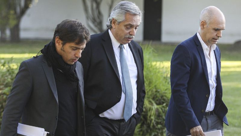 La reunión de Alberto Fernández, Kicillof y Larreta terminó en acuerdo