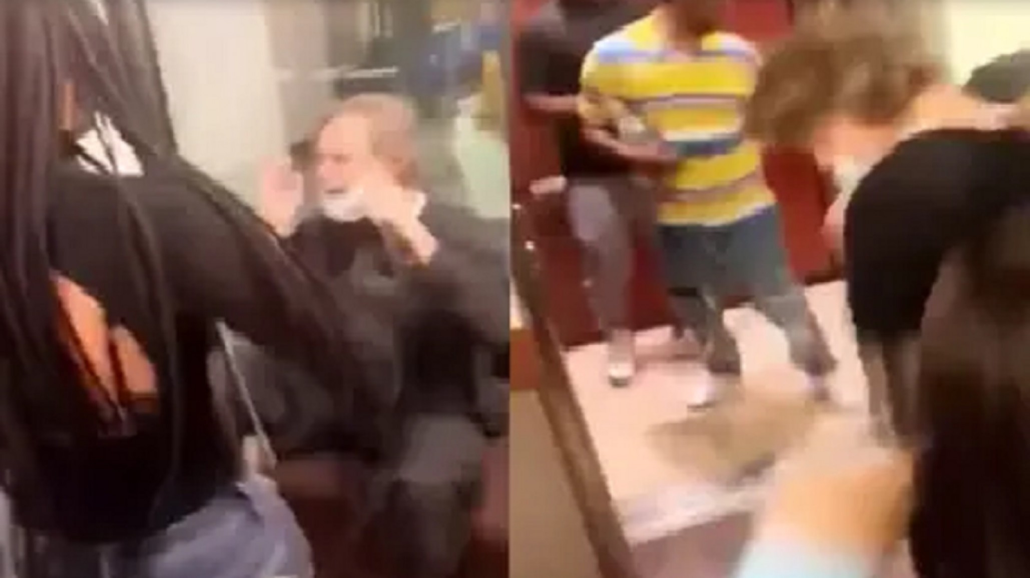 Dos mujeres golpearon violentamente a un guardia por pedirles que dejen de fumar dentro de un hotel