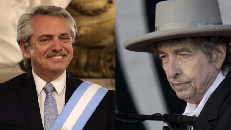 Alberto Fernández le deseó un Feliz Cumpleaños al cantante Bob Dylan