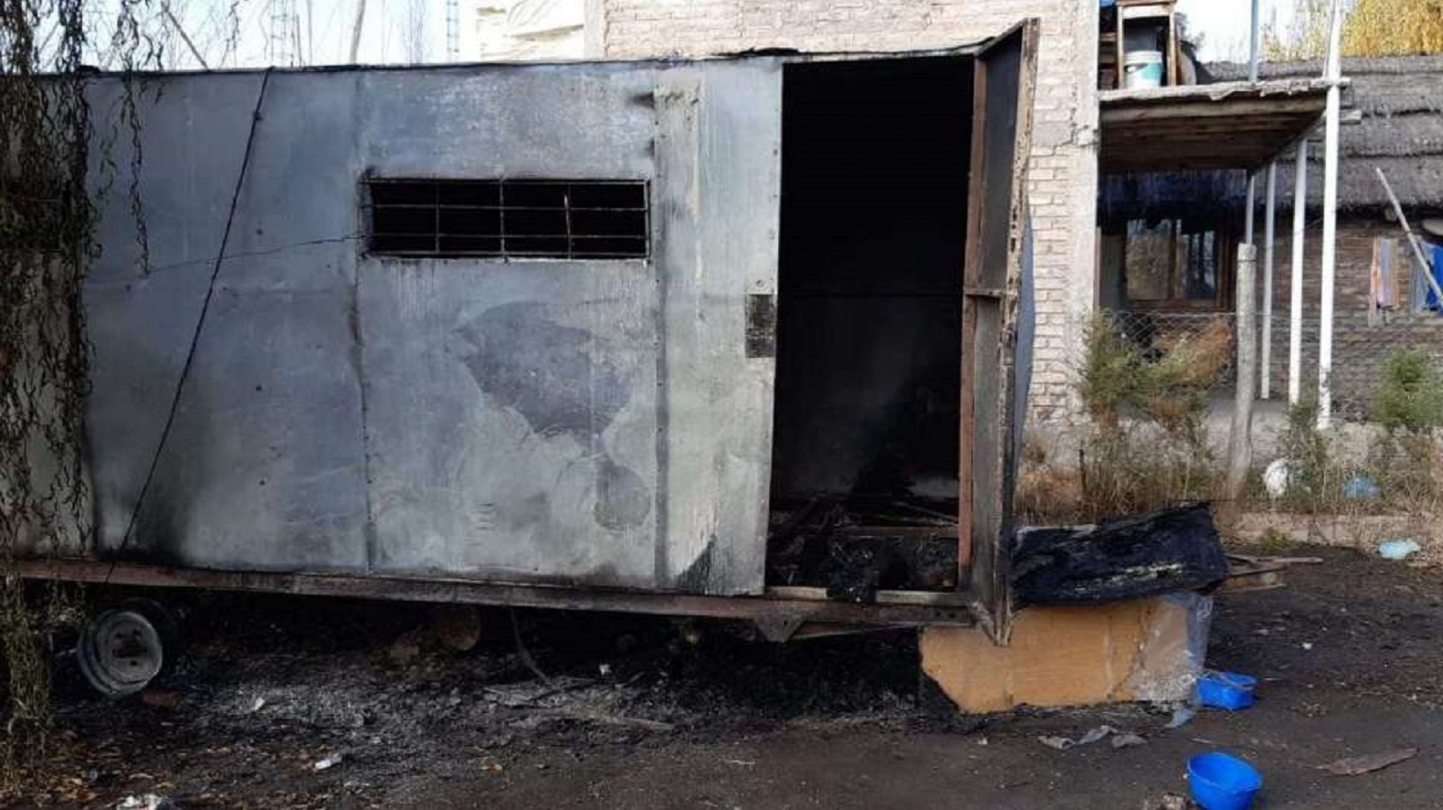 Sereno murió calcinado en una casilla