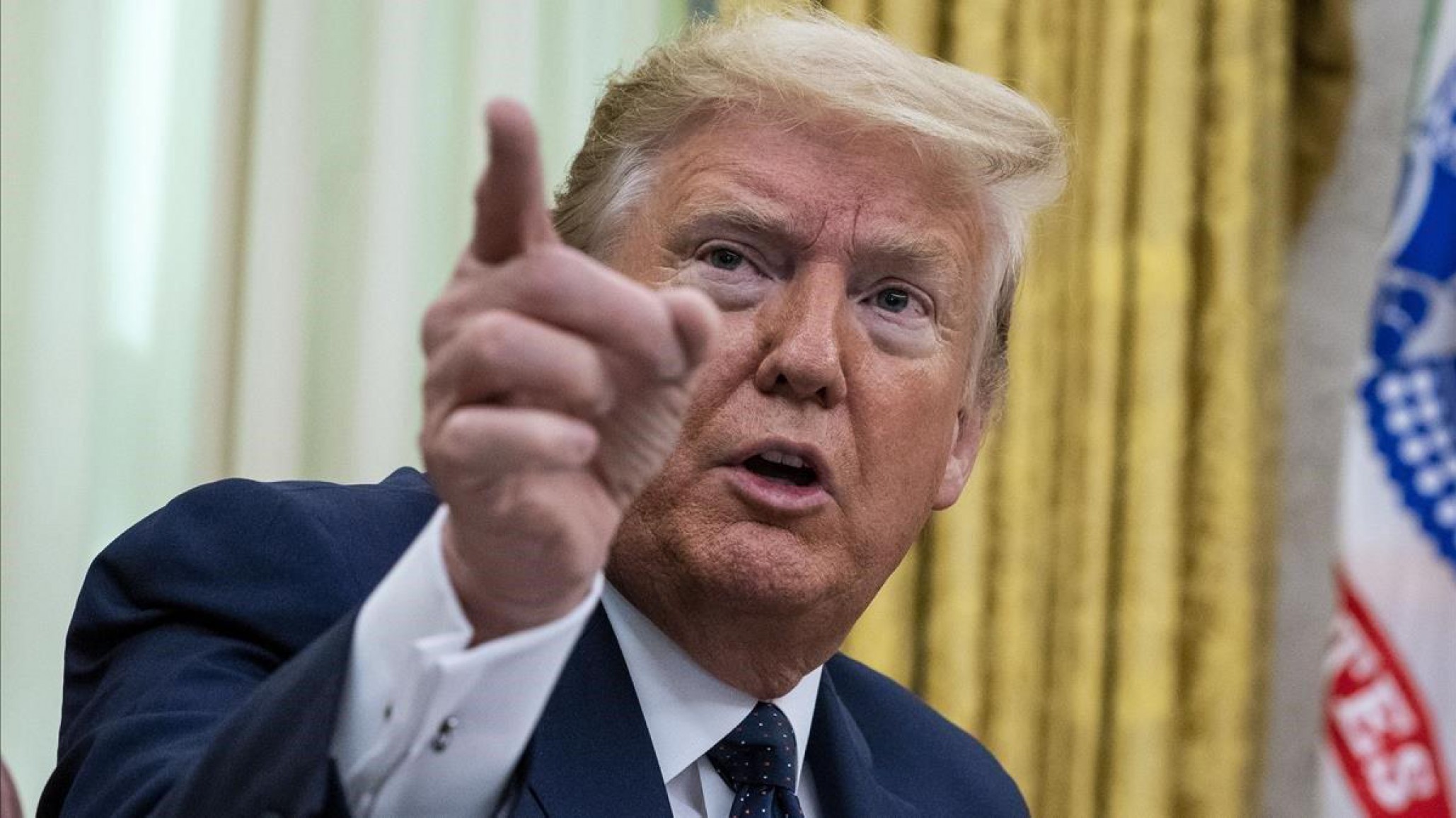 Donald Trump aseguró que habrá toque de queda y que “las protestas no son pacíficas”