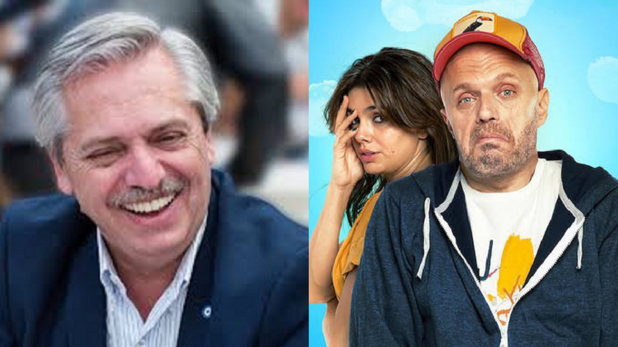 Alberto Fernández vio la serie “Casi feliz” y Sebastián Wainraich no ocultó su felicidad