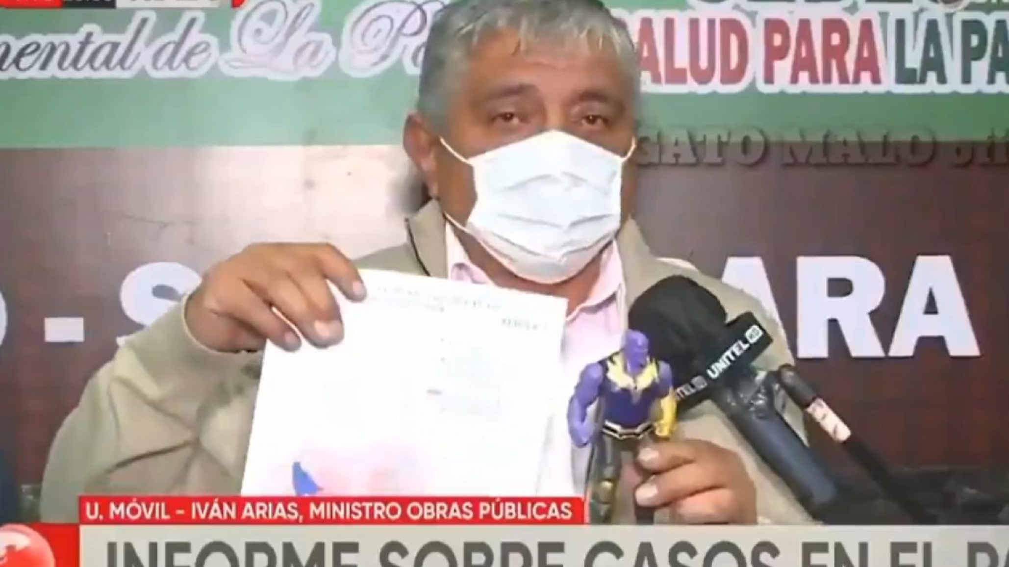 Insólito: en Bolivia compararon al coronavirus con Thanos