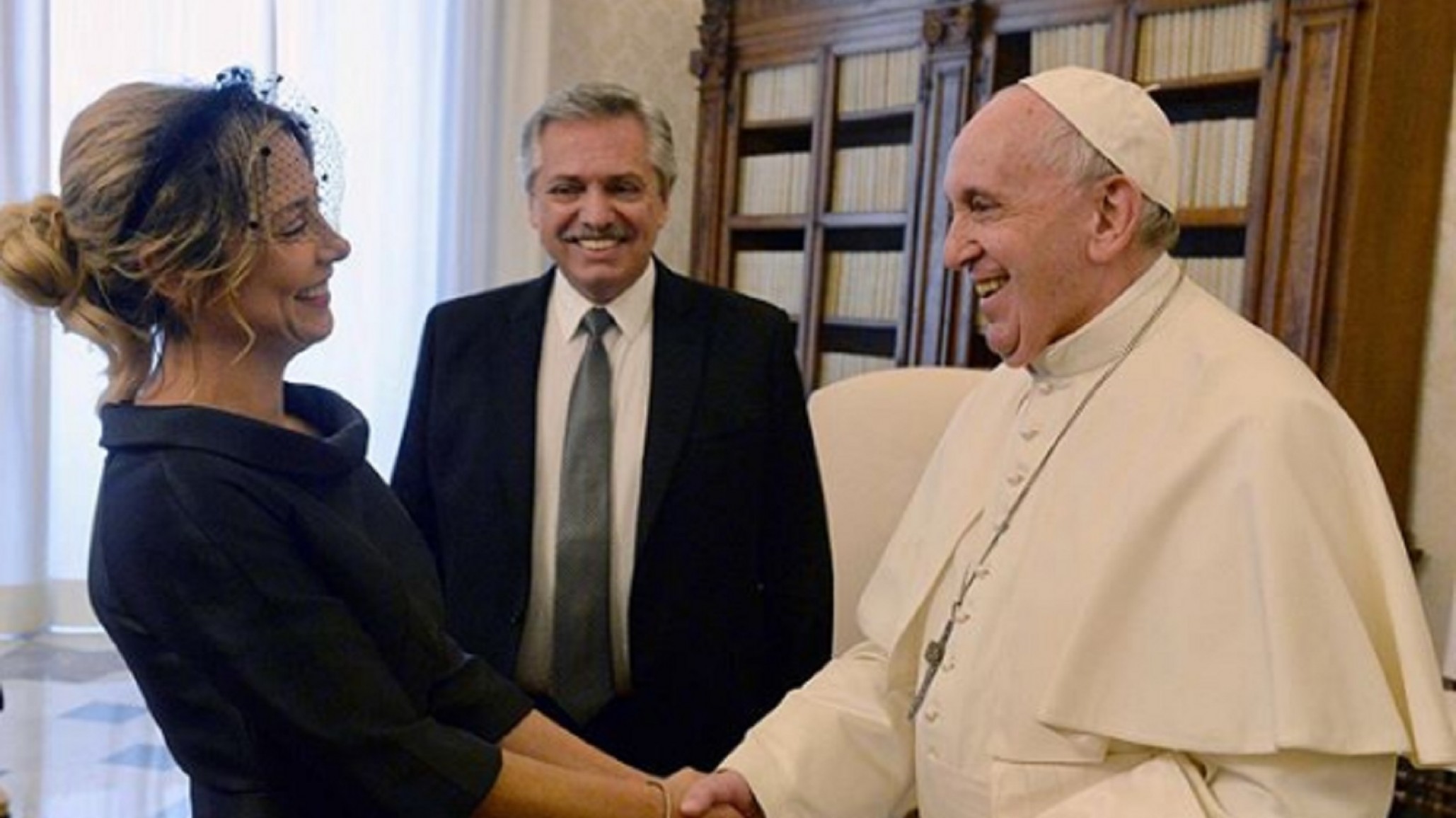 Fabiola Yáñez y un encuentro virtual con el Papa Francisco