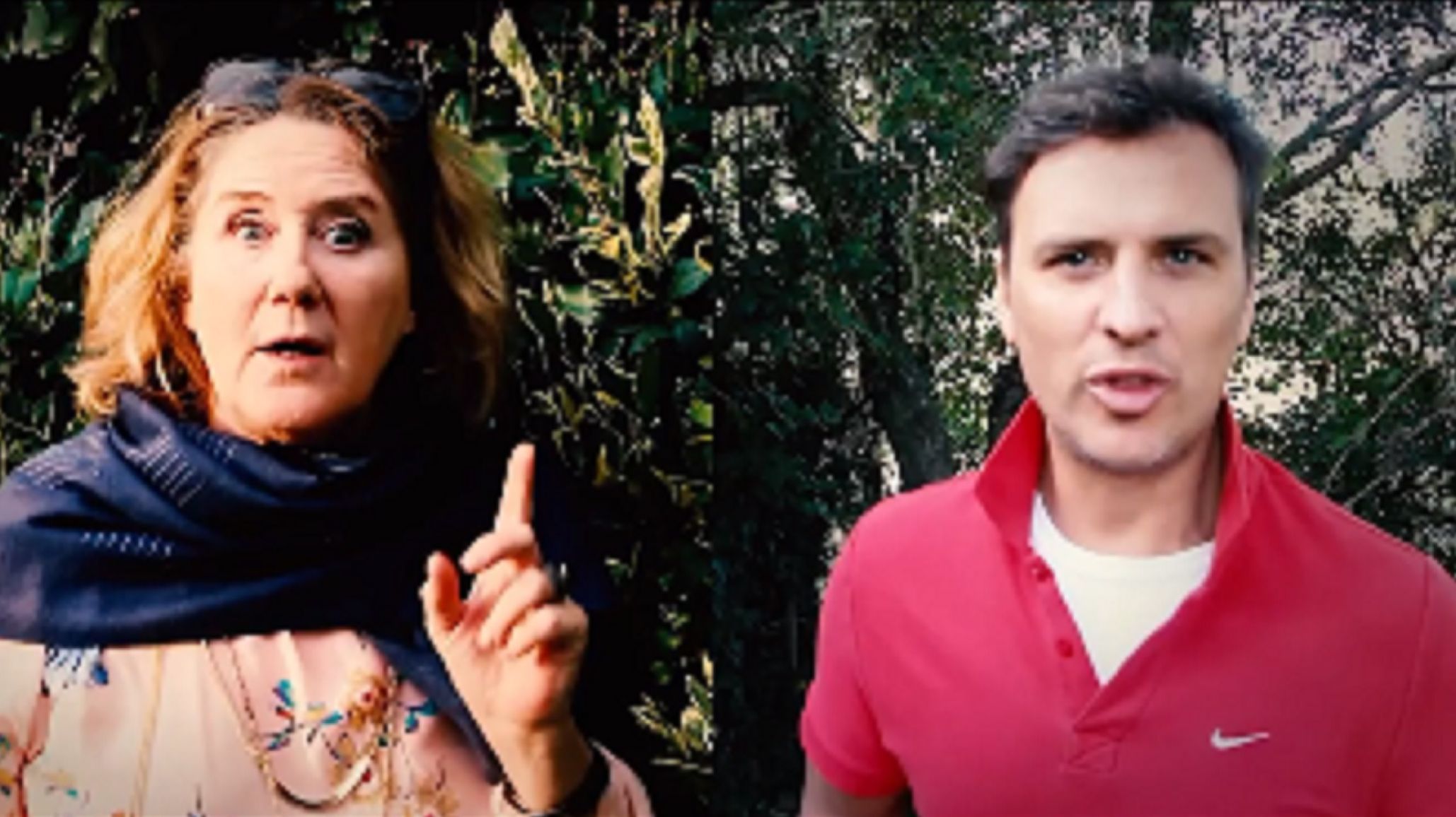 Ver髇ica Llin醩 y Ezequiel Campa se unieron en un desopilante video
