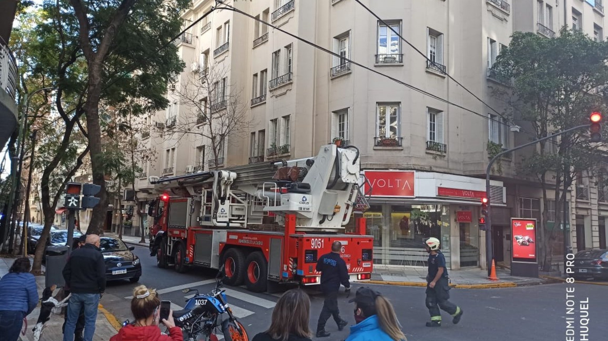 Se incendió un departamento en Barrio Recoleta