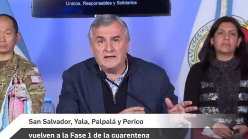 Cuarentena: Jujuy vuelve a la Fase 1