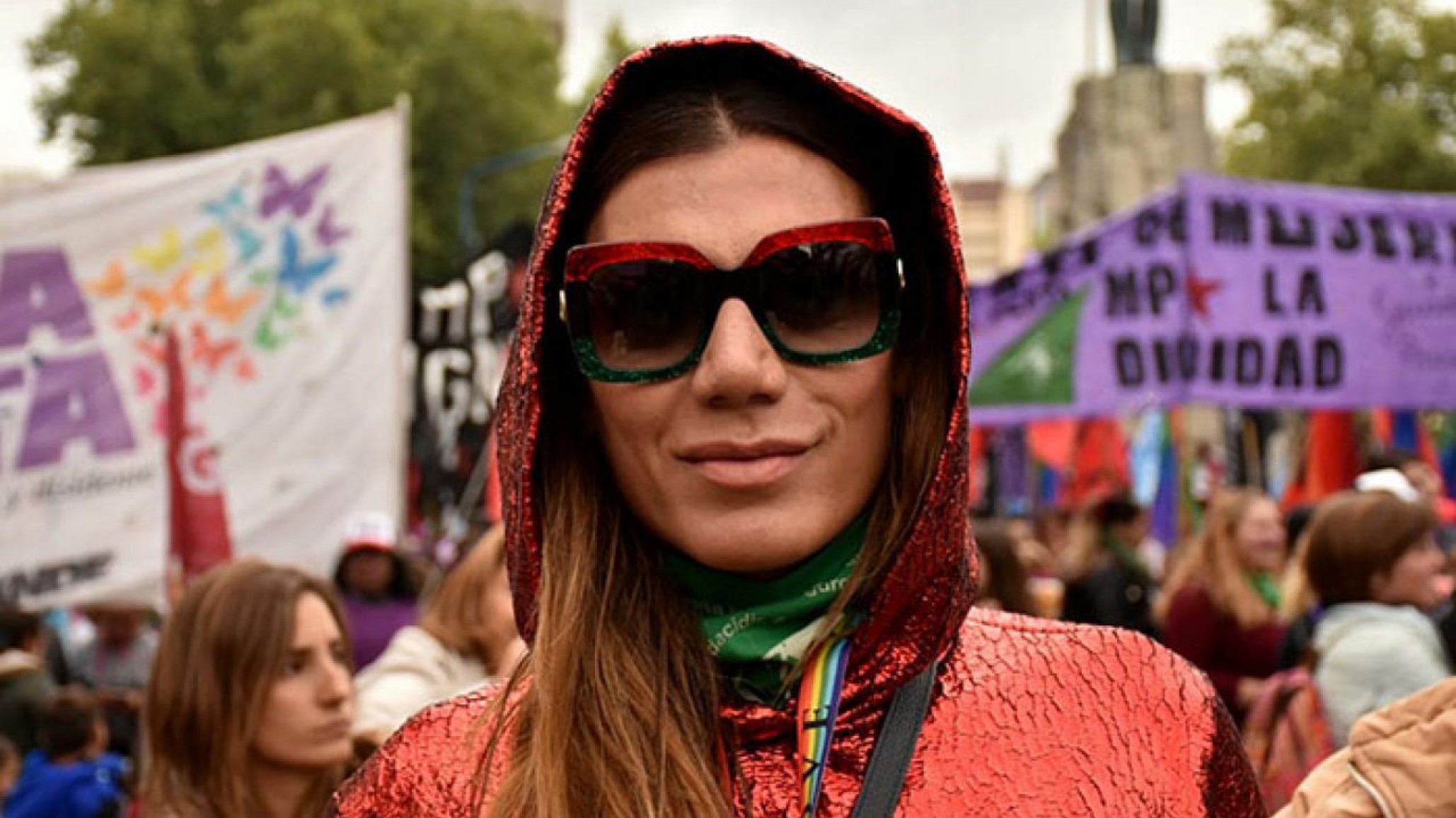 Flor de la V en lucha contra los transfemicidios