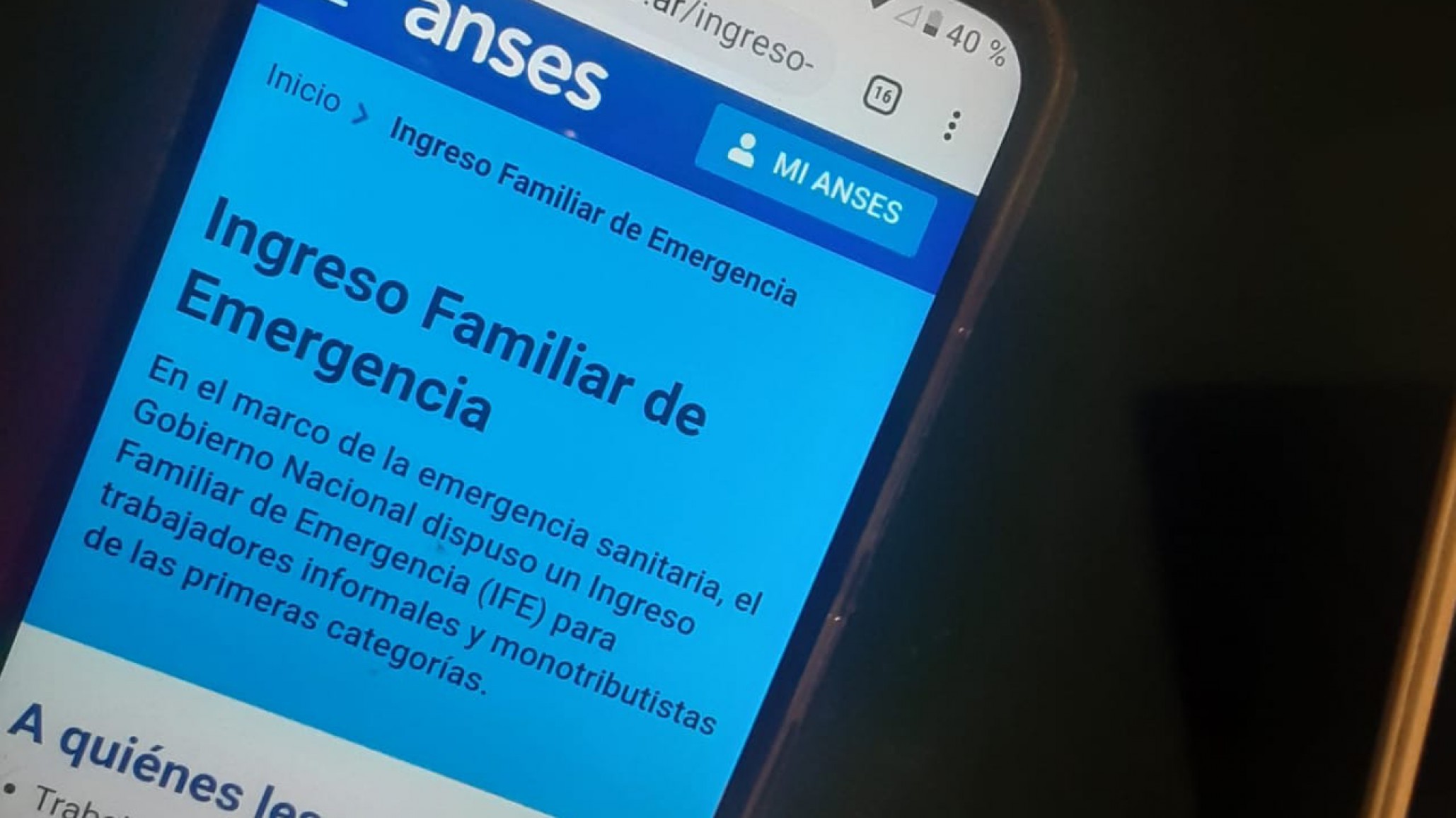 El BCRA permitirá que los beneficiarios del IFE compren dólares