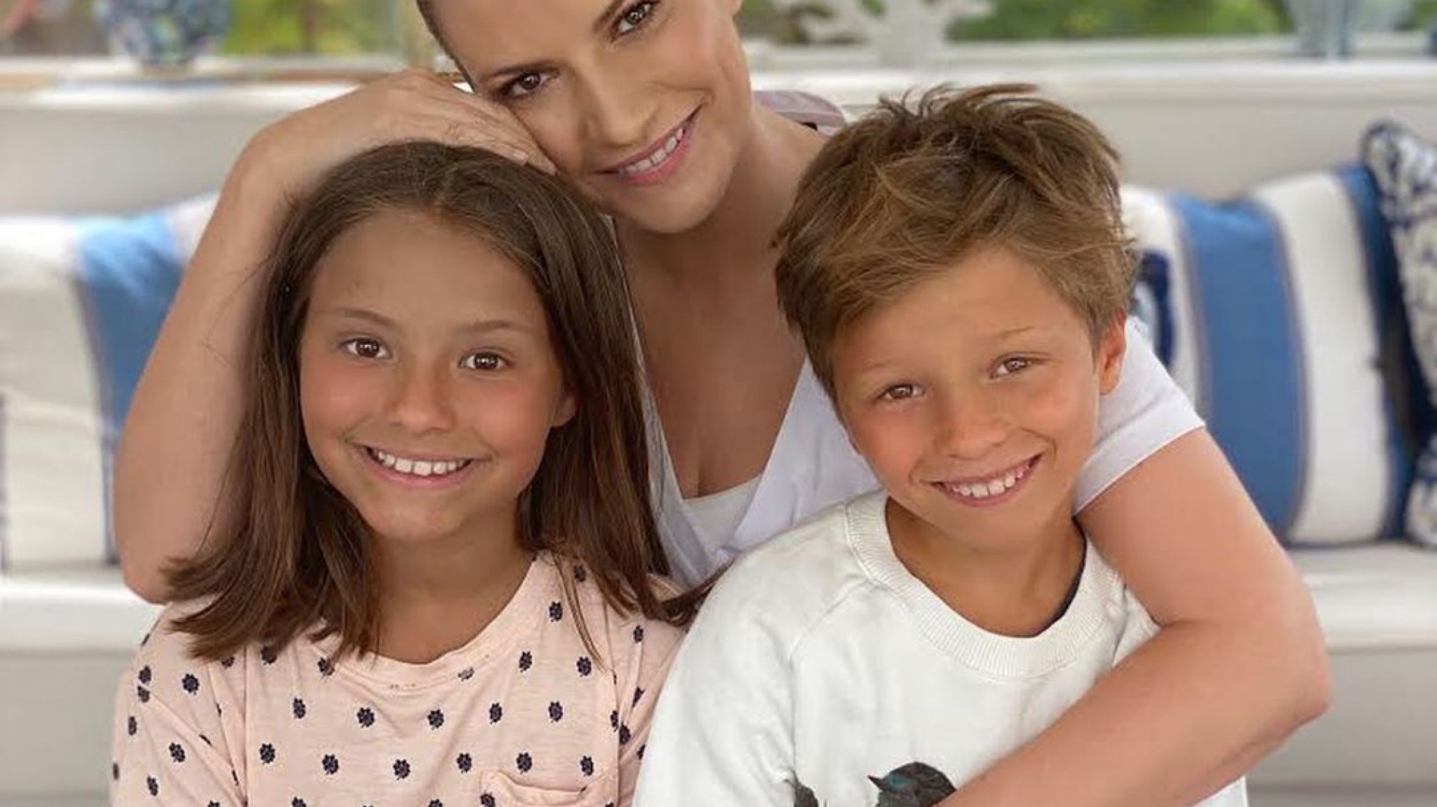 Laura Pausini y una tierna postal junto a ¡sus sobrinos!