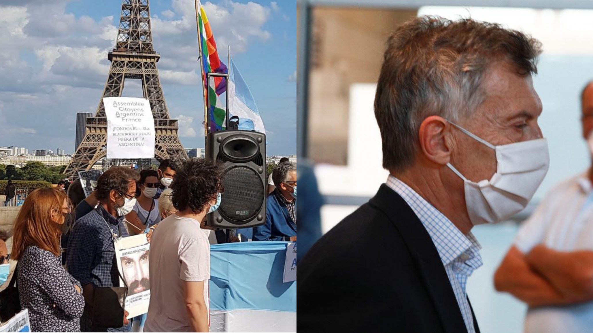 Argentinos en Francia repudiaron la presencia de Mauricio Macri: ”si no hay respeto, no hay moral, habrá escrache”