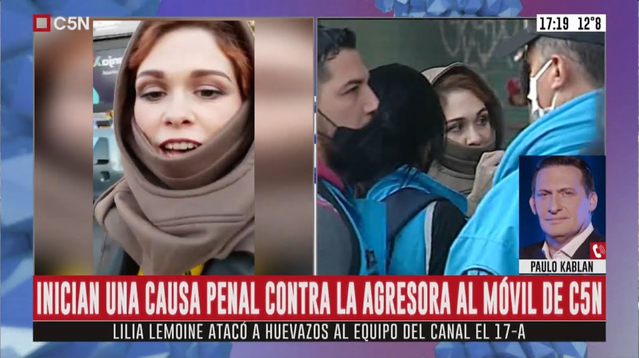 Imputaron a la mujer que atacó el móvil de C5N