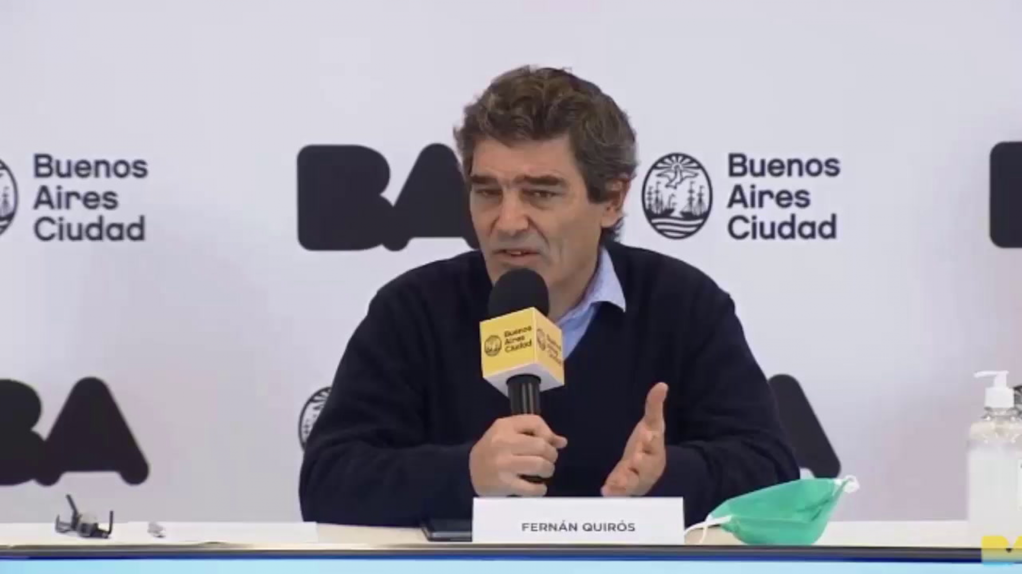 Fernán Quirós aseguró que la Ciudad de Buenos Aires cumple un mes bajando la curva de contagios
