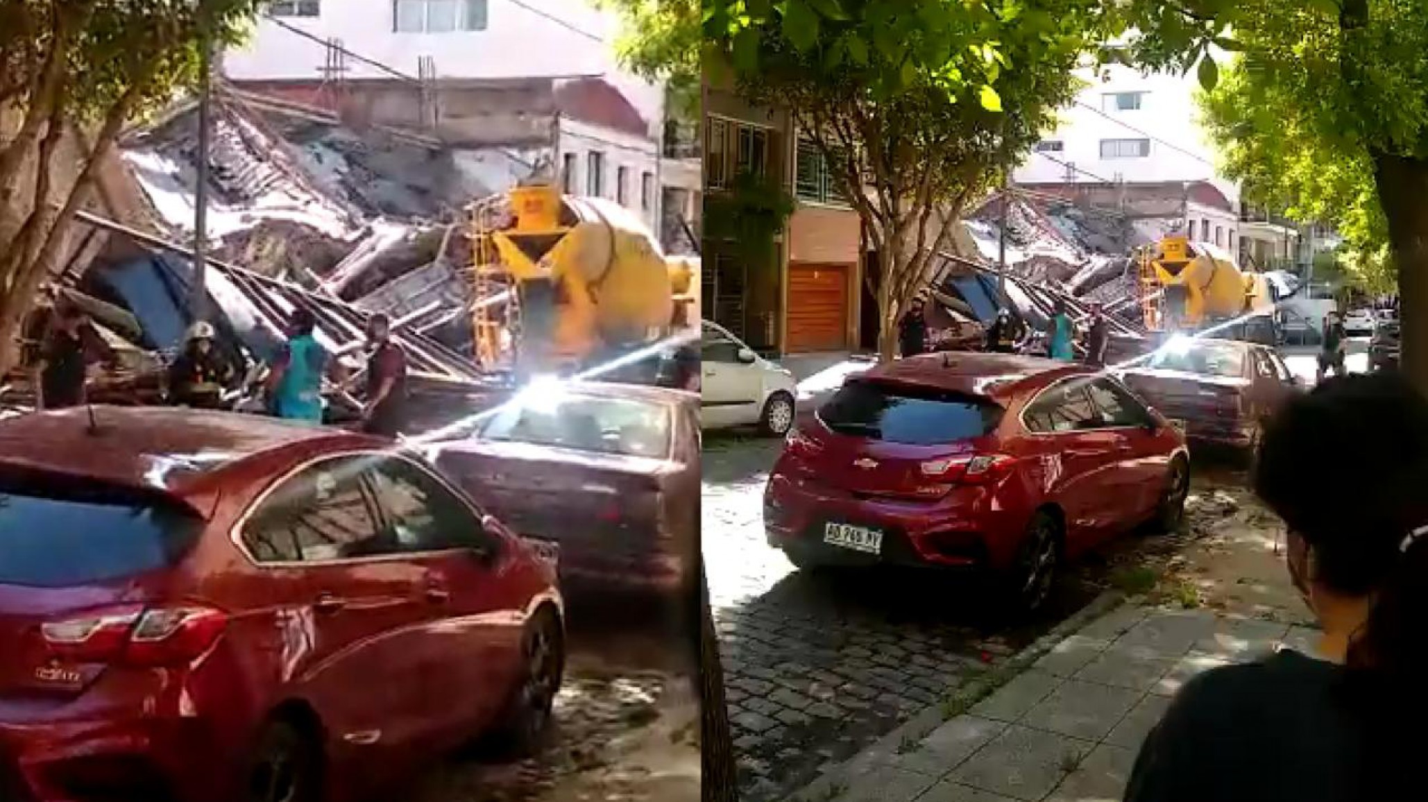 Buenos Aires: Se derrumbó una obra en construcción con trabajadores presentes