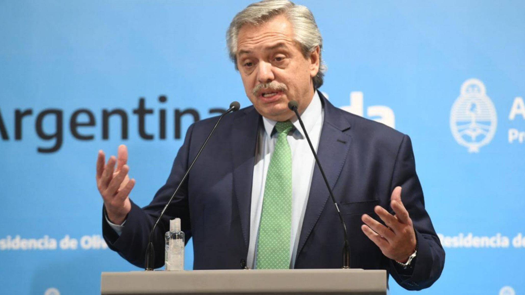 Alberto Fernández inaugura obras en Mendoza por videoconferencia