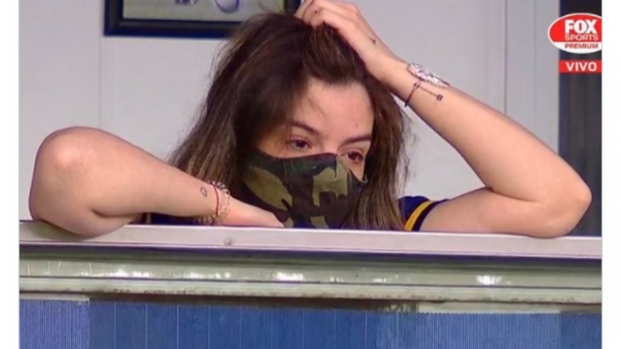 La conmovedora imagen de Dalma Maradona desde el palco en La Bombonera