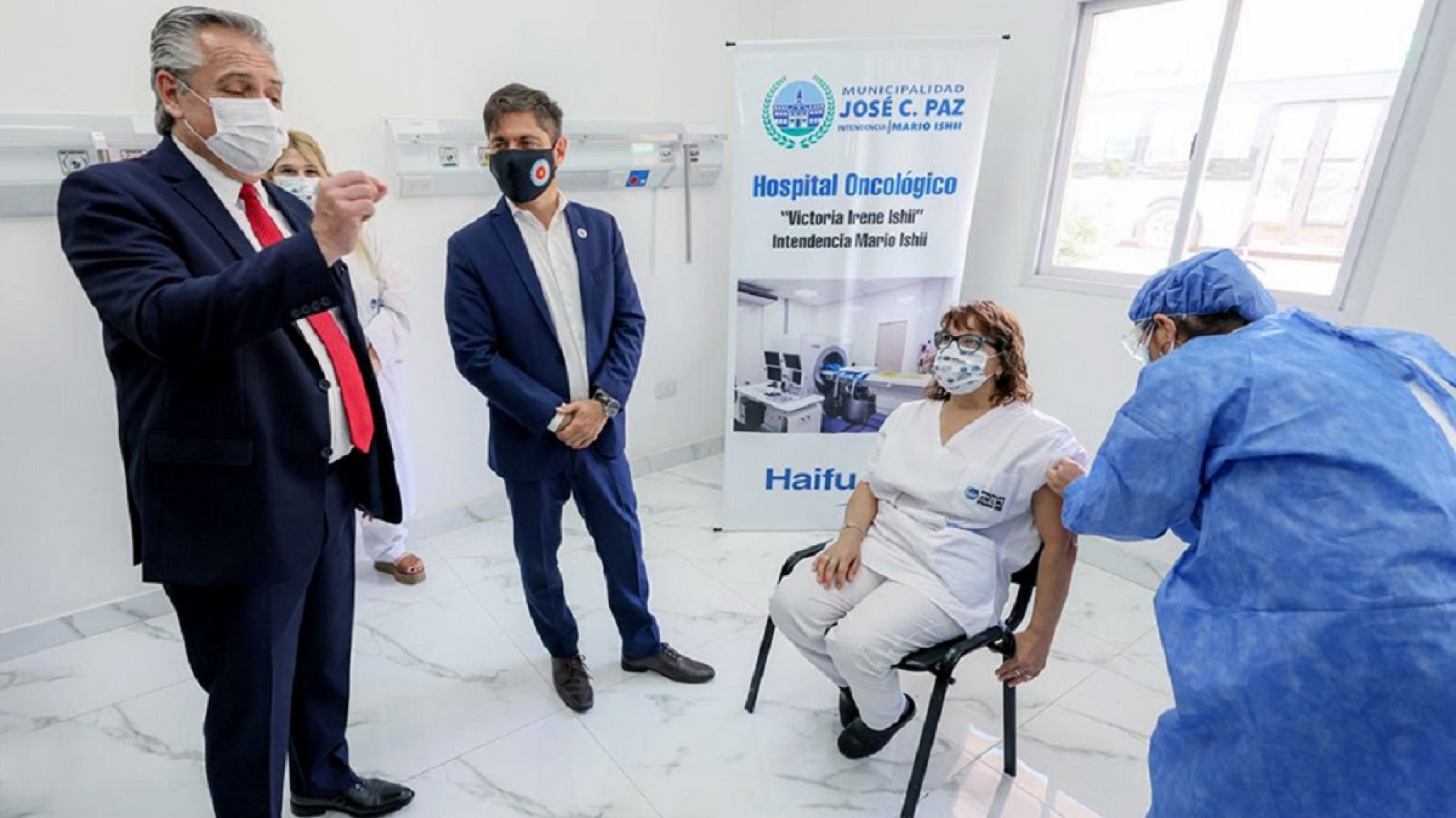 Kicillof: “Es un orgullo ver cómo avanza la primera etapa de vacunación”