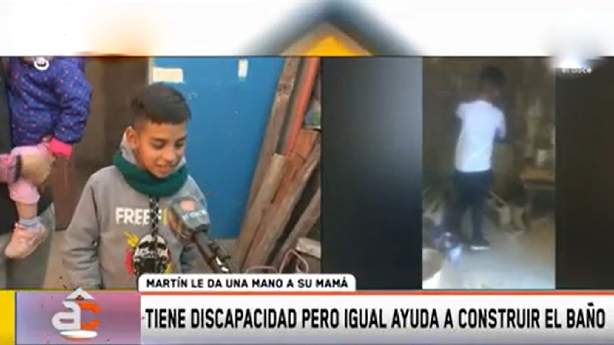 Video de niño de 10 años con discapacidad revocando un baño se hizo viral
