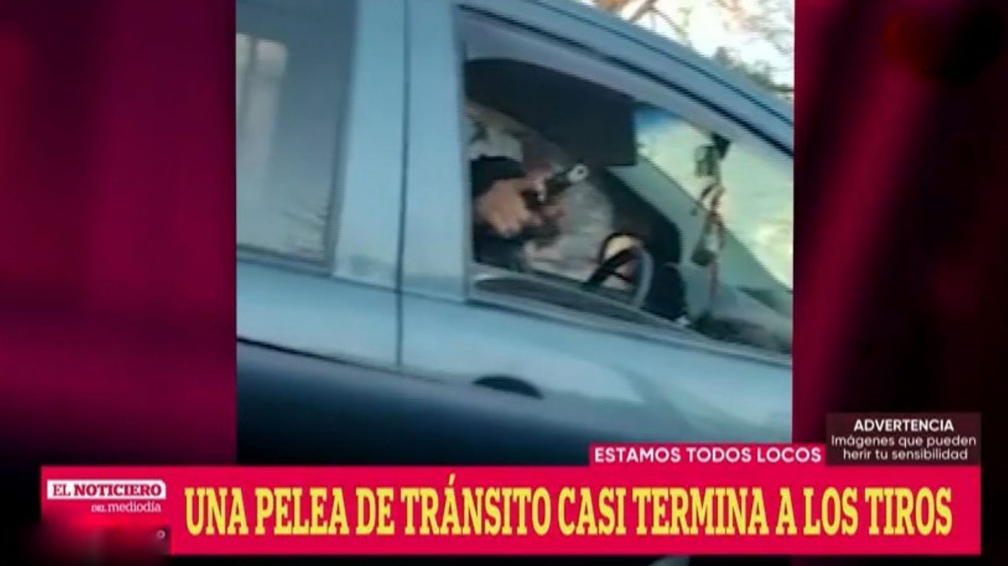 Conductor “gatilló” un arma por una discusión de tránsito